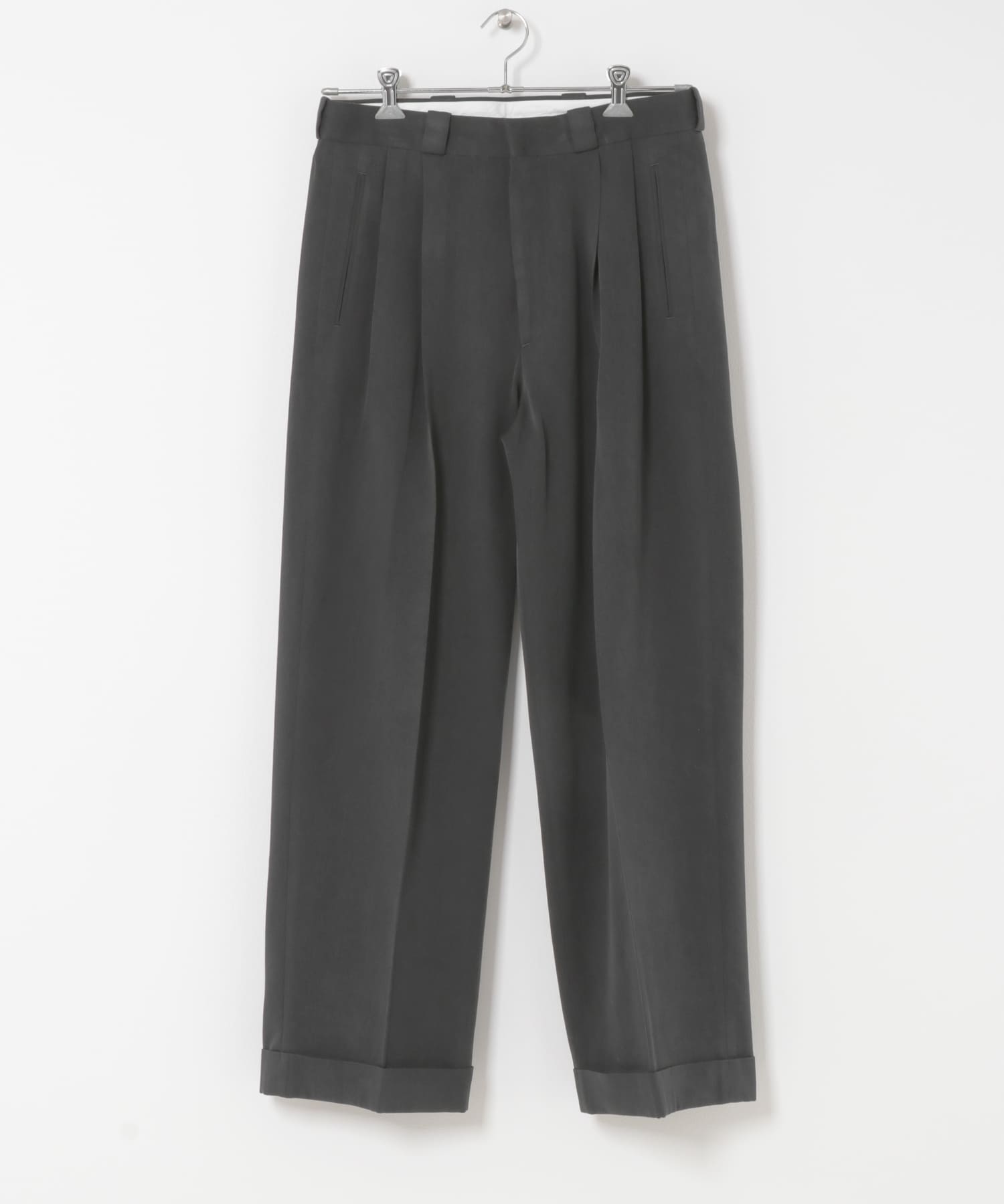 A PRESSE　Washed Silk Wide Trousers