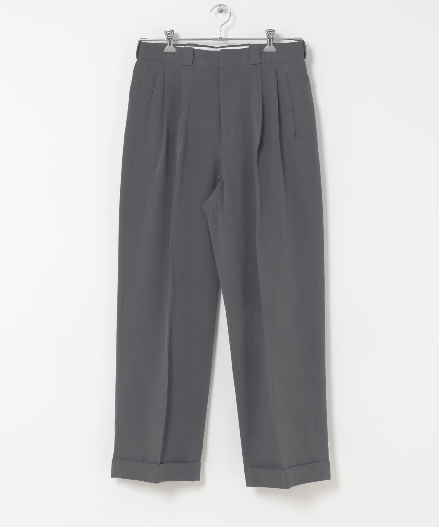 A PRESSE　Washed Silk Wide Trousers