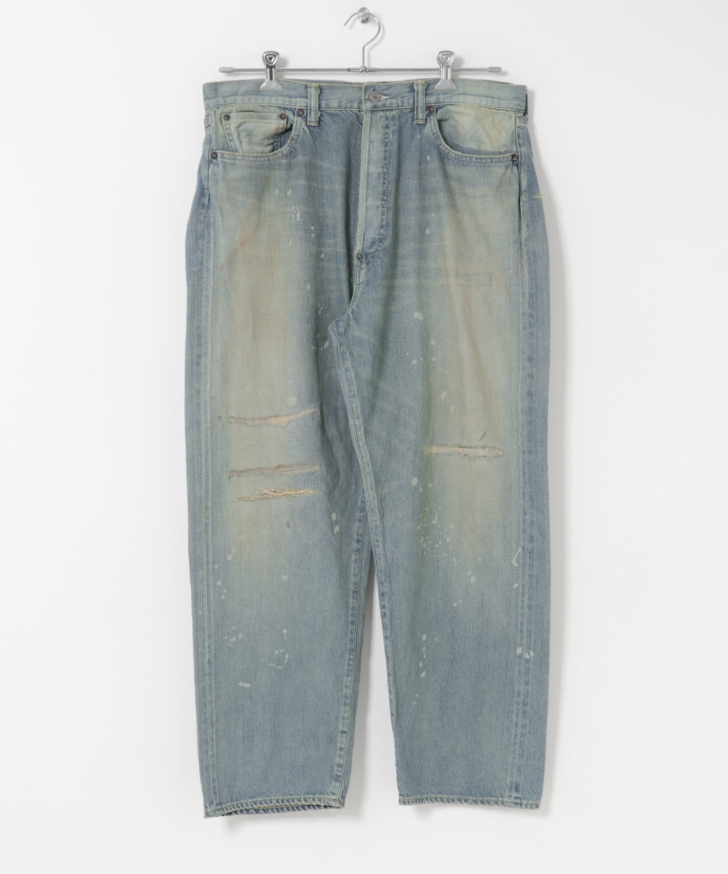 A PRESSE　No.37 Washed Wide Denim Pants BLEACH 34-30