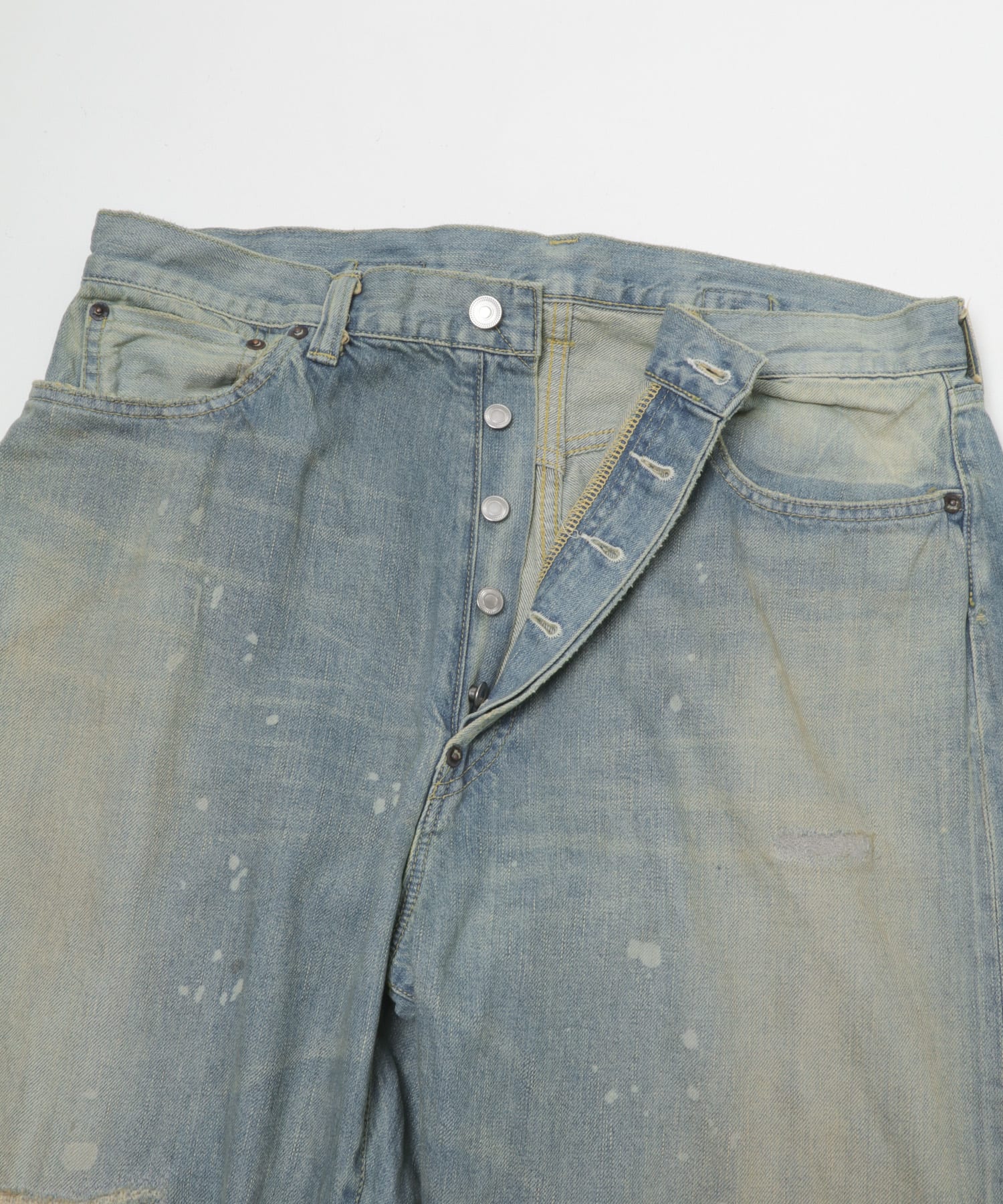 A PRESSE　No.37 Washed Wide Denim Pants BLEACH 34-30