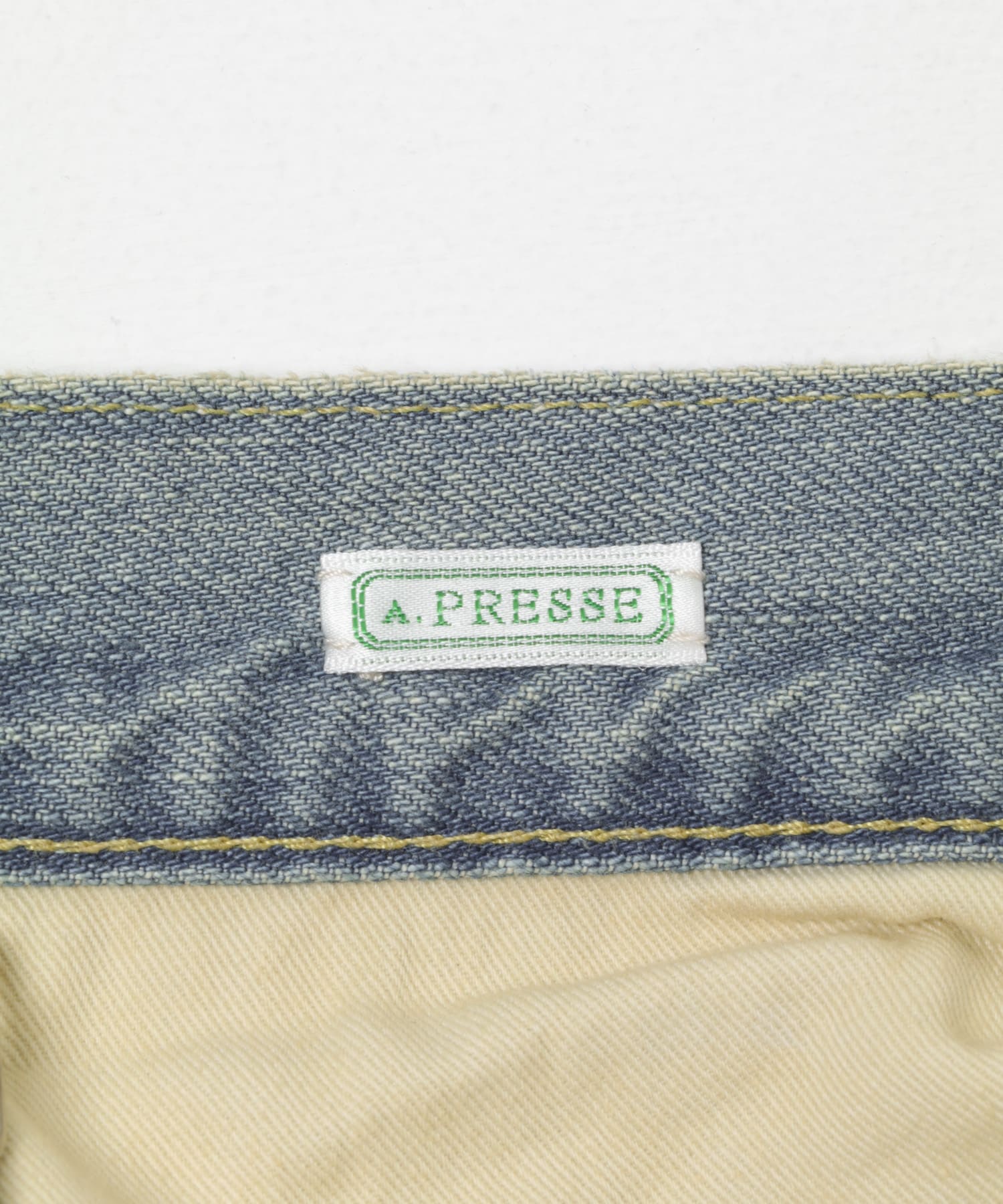A PRESSE　No.37 Washed Wide Denim Pants BLEACH 34-30