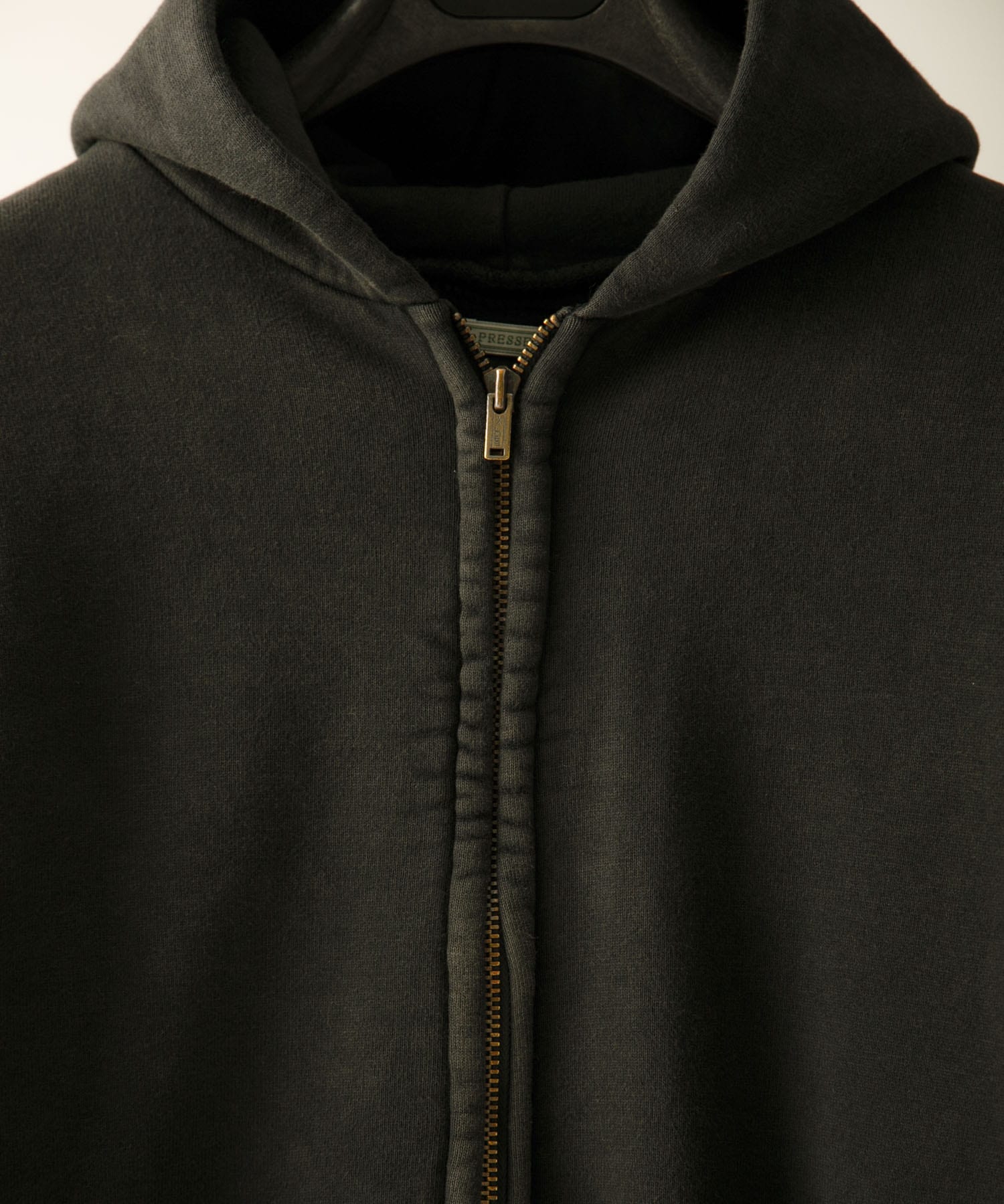 A PRESSE　Vintage Zip Sweat Hoodie BLACK 2