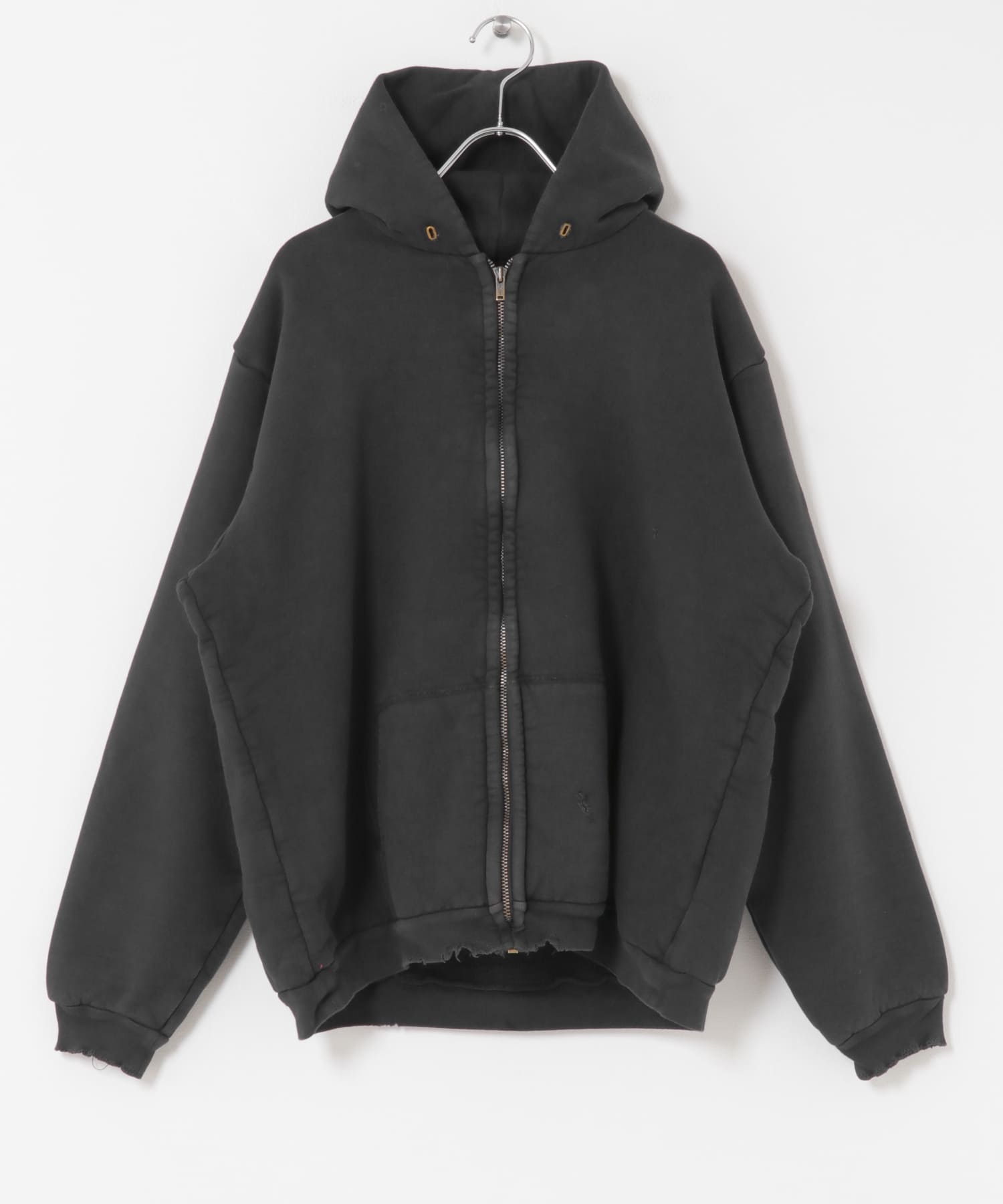 A PRESSE　Vintage Zip Sweat Hoodie BLACK 2