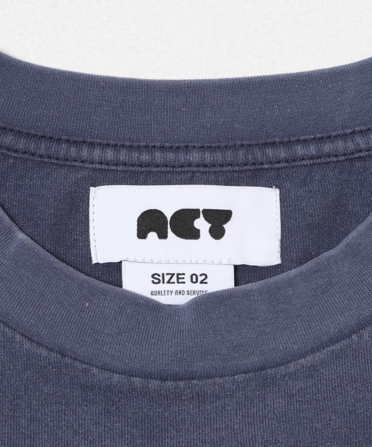 Acy　GDYE LOGO L/S TEE S.NAVY 2
