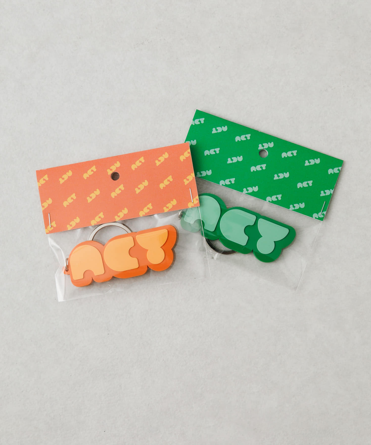 Acy　LOGO KEY CHAIN ORANGE Free