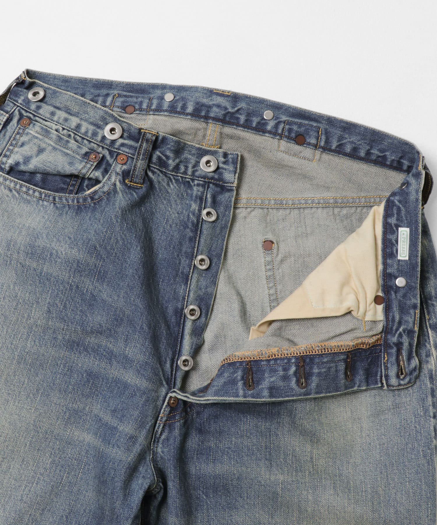 A PRESSE　No.22 Washed Wide Denim Pants INDIGO 30-30