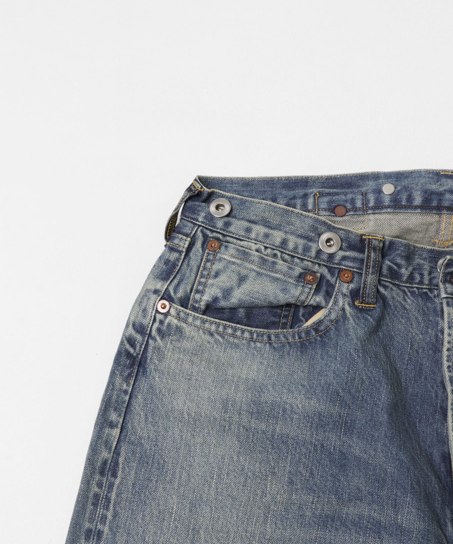 A PRESSE　No.22 Washed Wide Denim Pants INDIGO 30-30