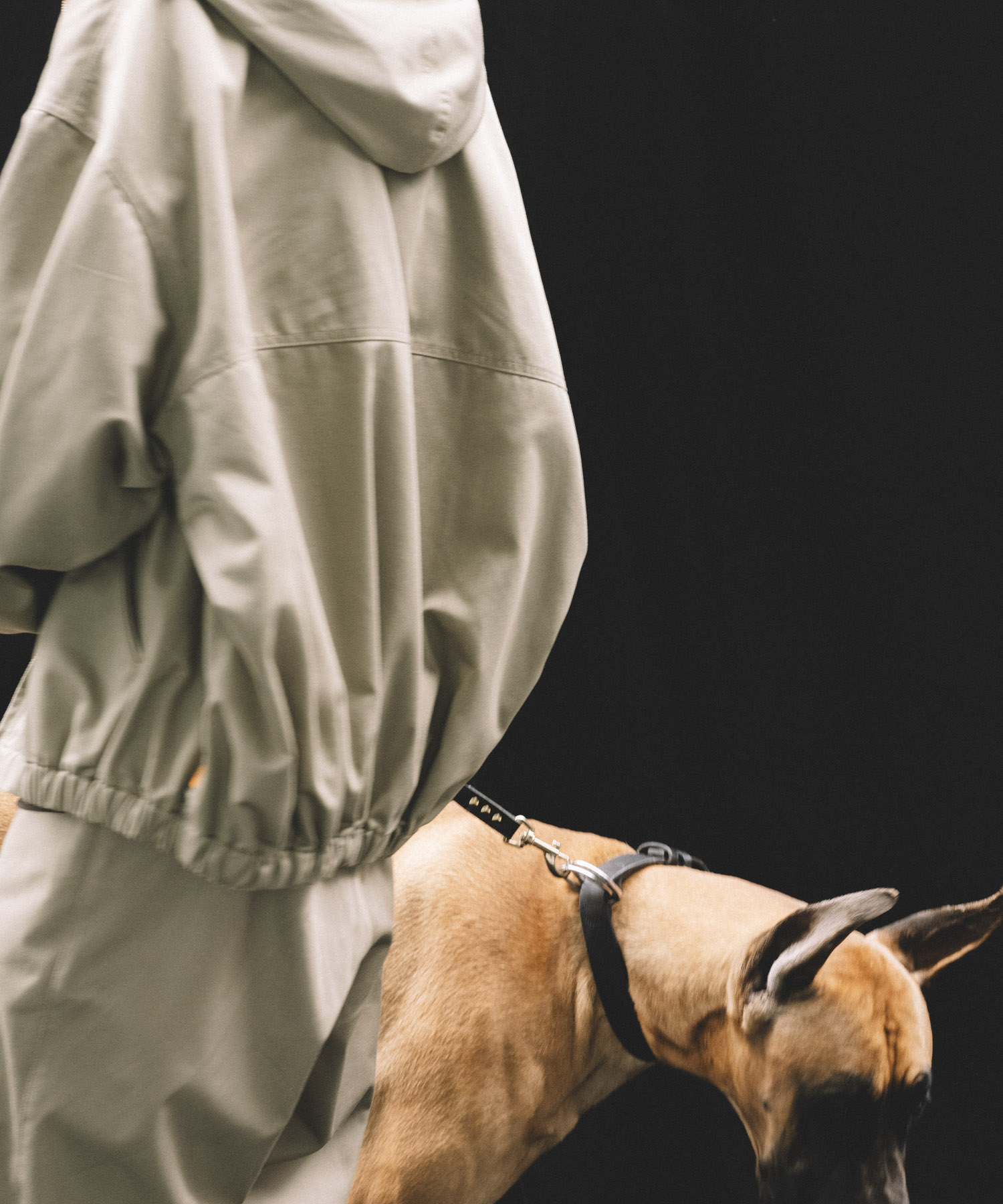 SEE SEE　FULL ZIP HOODY JACKET KHAKI M