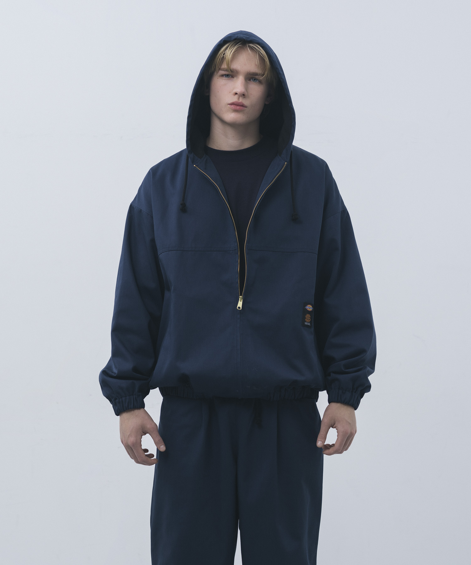 SEE SEE　FULL ZIP HOODY JACKET NAVY M