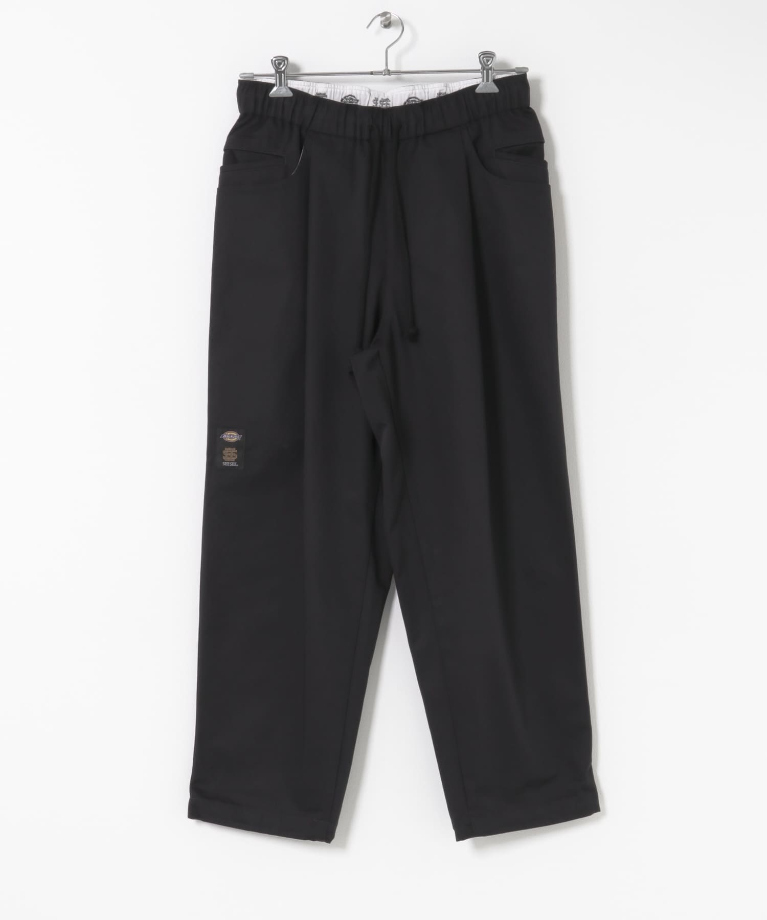 SEE SEE　WIDE TAPERED EASY PANTS BLACK M