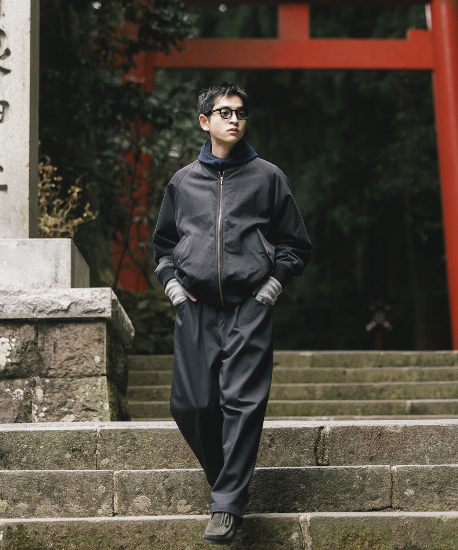 SEE SEE　BAGGY PANTS BLACK M