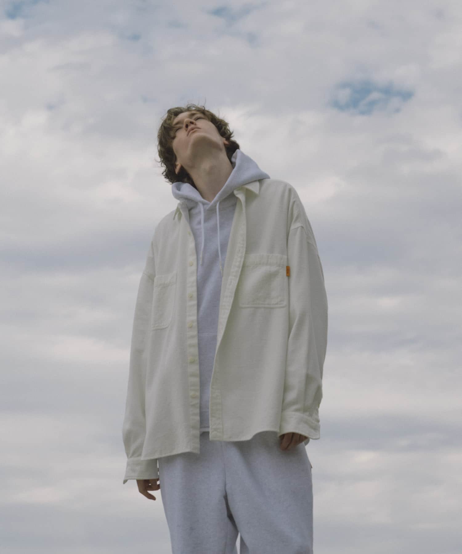 SEE SEE　BIG SHIRT  WASHED NEL