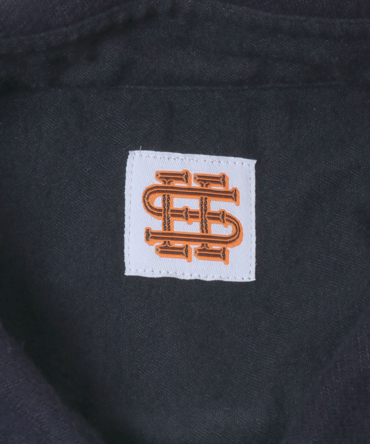 SEE SEE　BIG SHIRT  WASHED NEL NAVY M