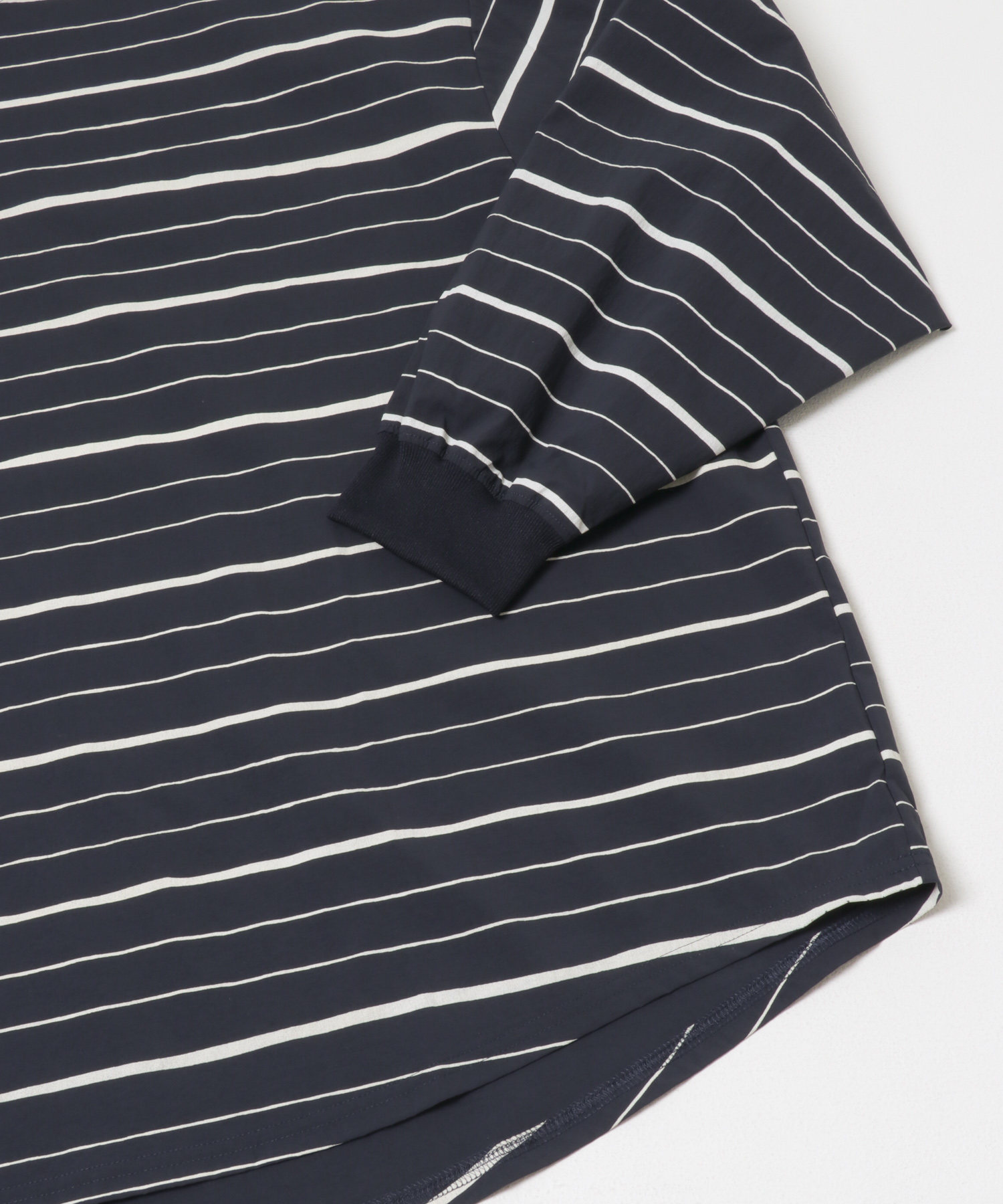 SFC　SUPER BIG MIX STRIPE LS NYLON TEE Navy L