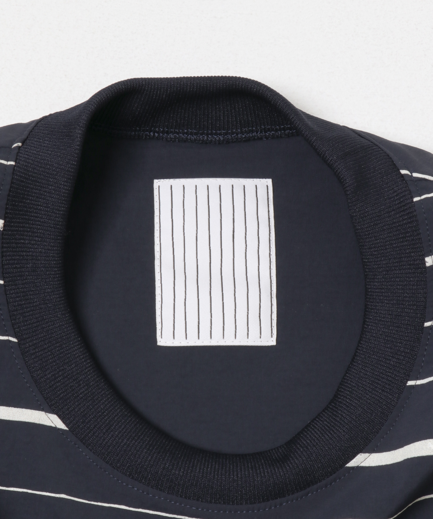 SFC　SUPER BIG MIX STRIPE LS NYLON TEE Navy L