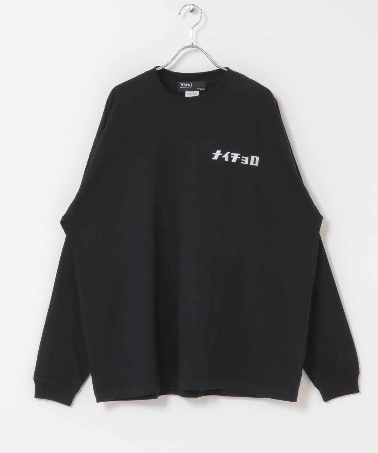 亀井雅文　ナイチョロ L/S TEE 2 BLACK M