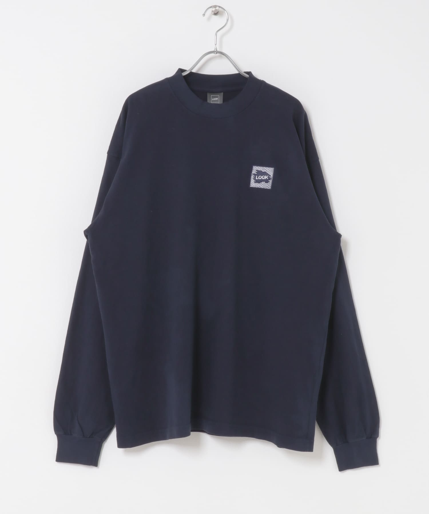 LQQK Studio　longsleeve brick logo NAVY L