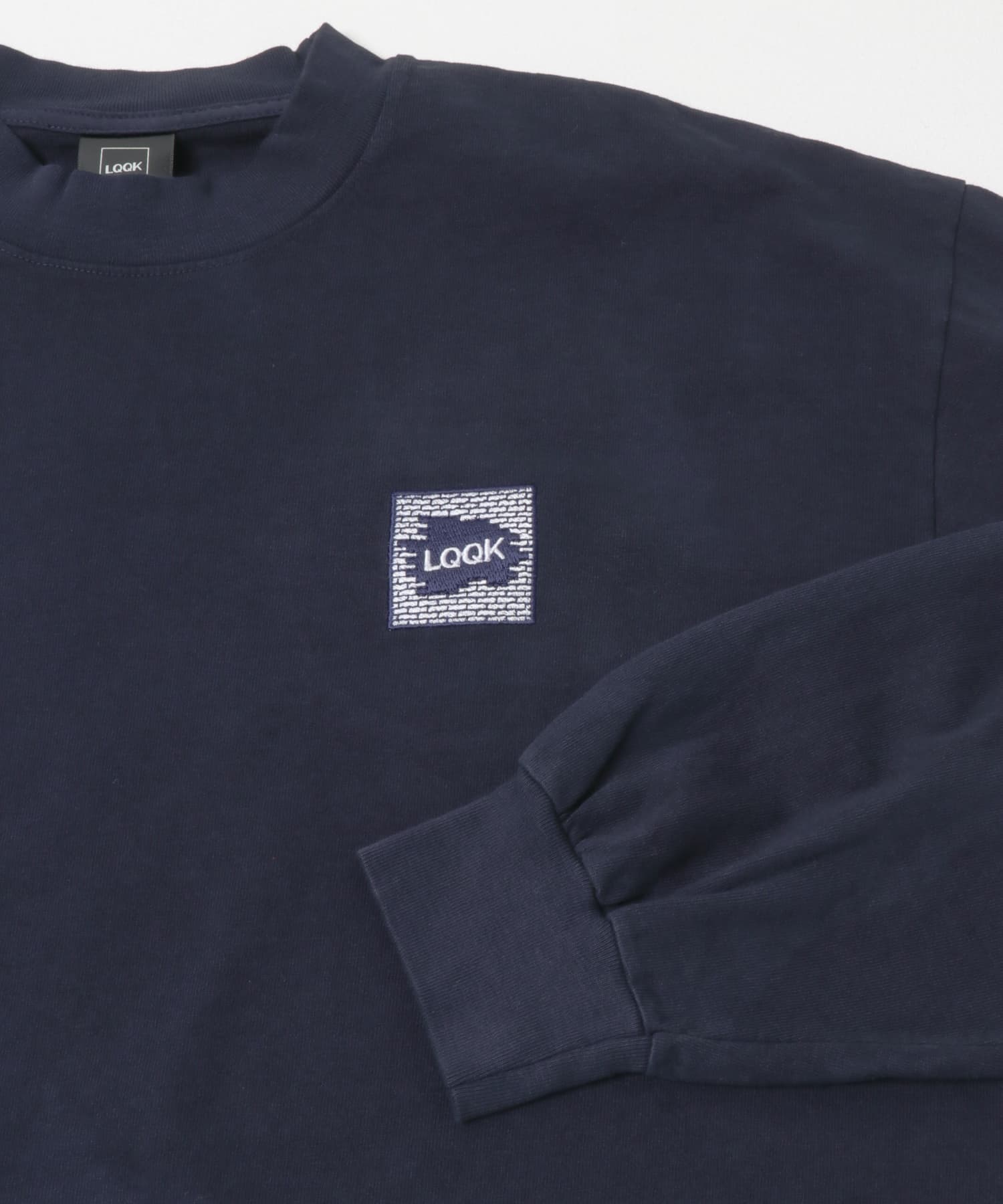 LQQK Studio　longsleeve brick logo NAVY L