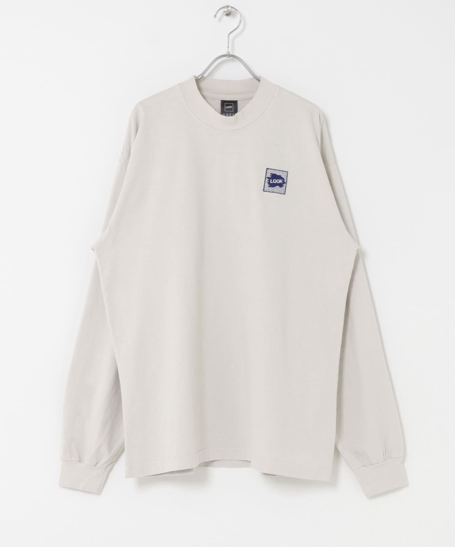 LQQK Studio　longsleeve brick logo STONE L