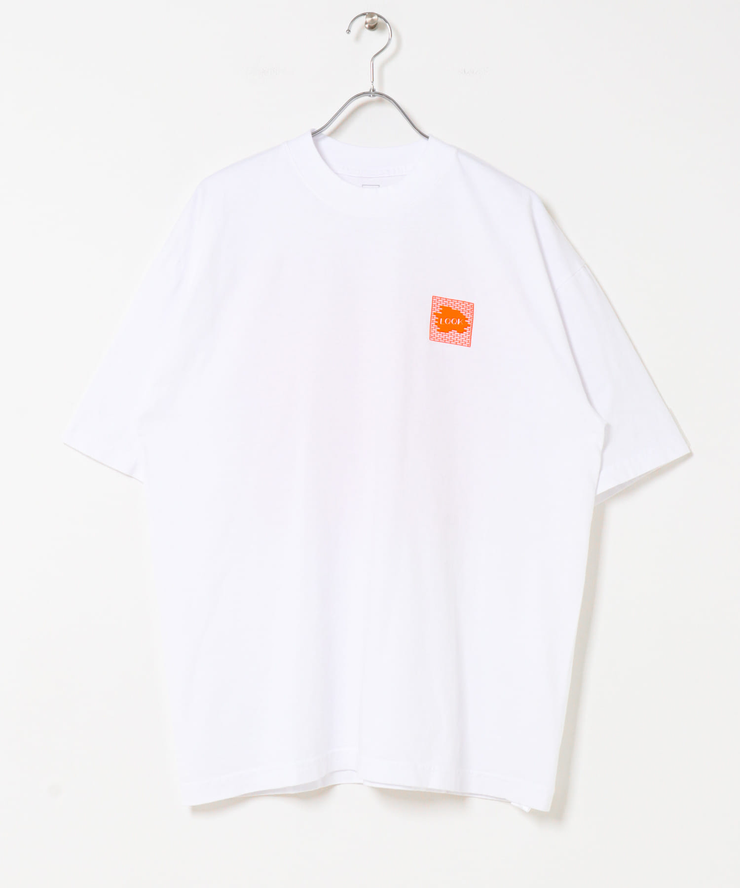LQQK Studio　brick logo WHT/ORN L