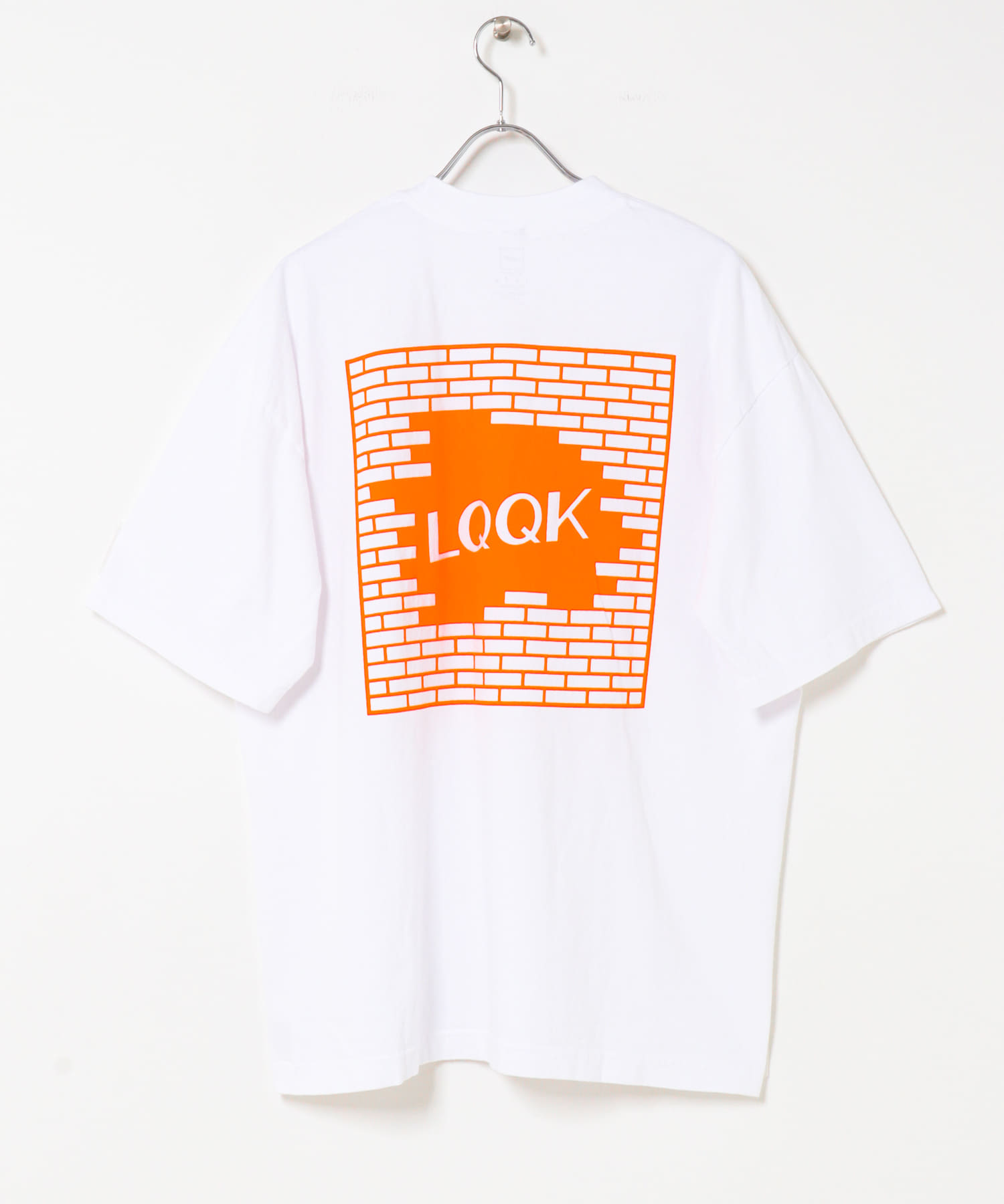 LQQK Studio　brick logo WHT/ORN L