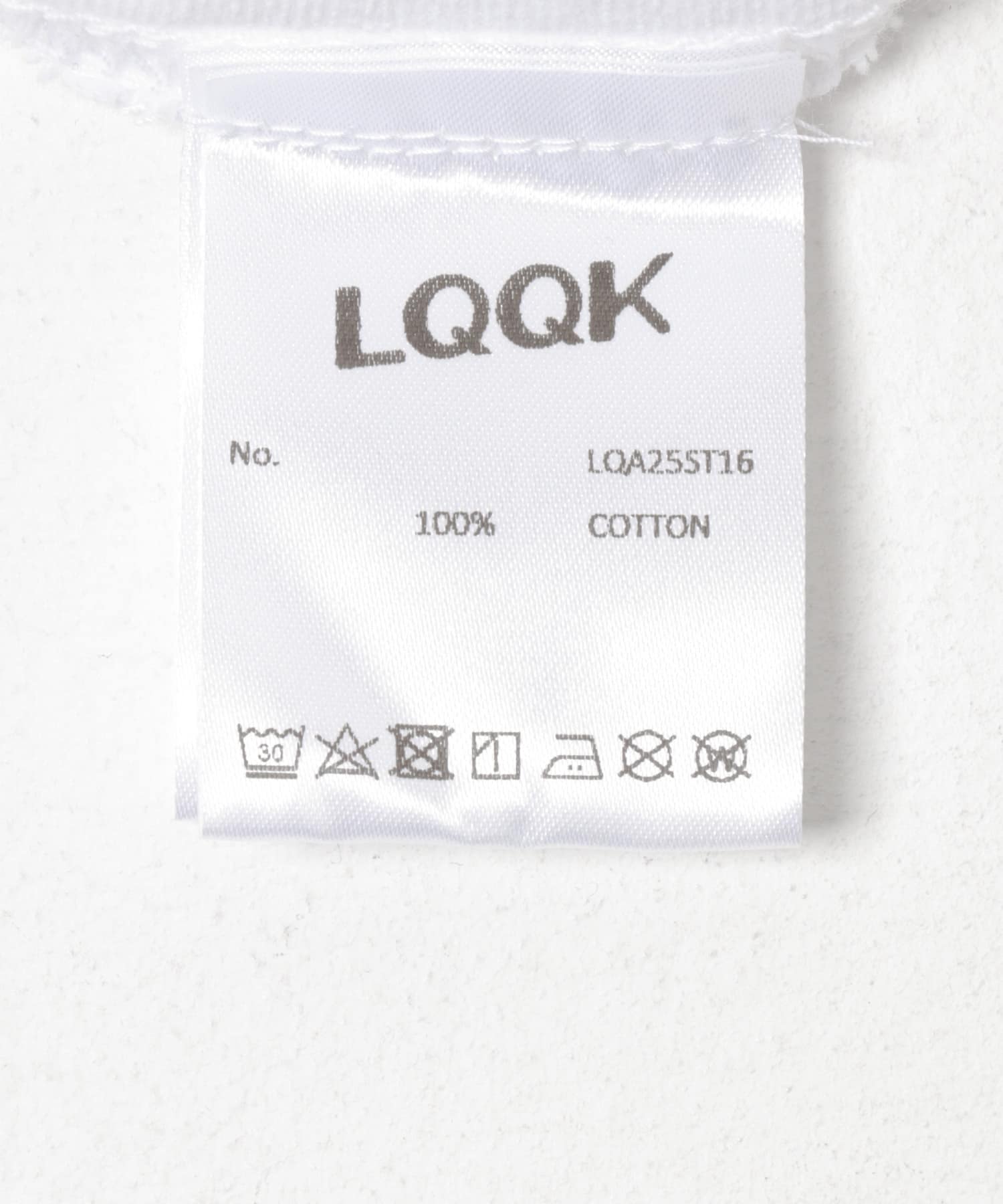 LQQK Studio　brick logo WHT/ORN L