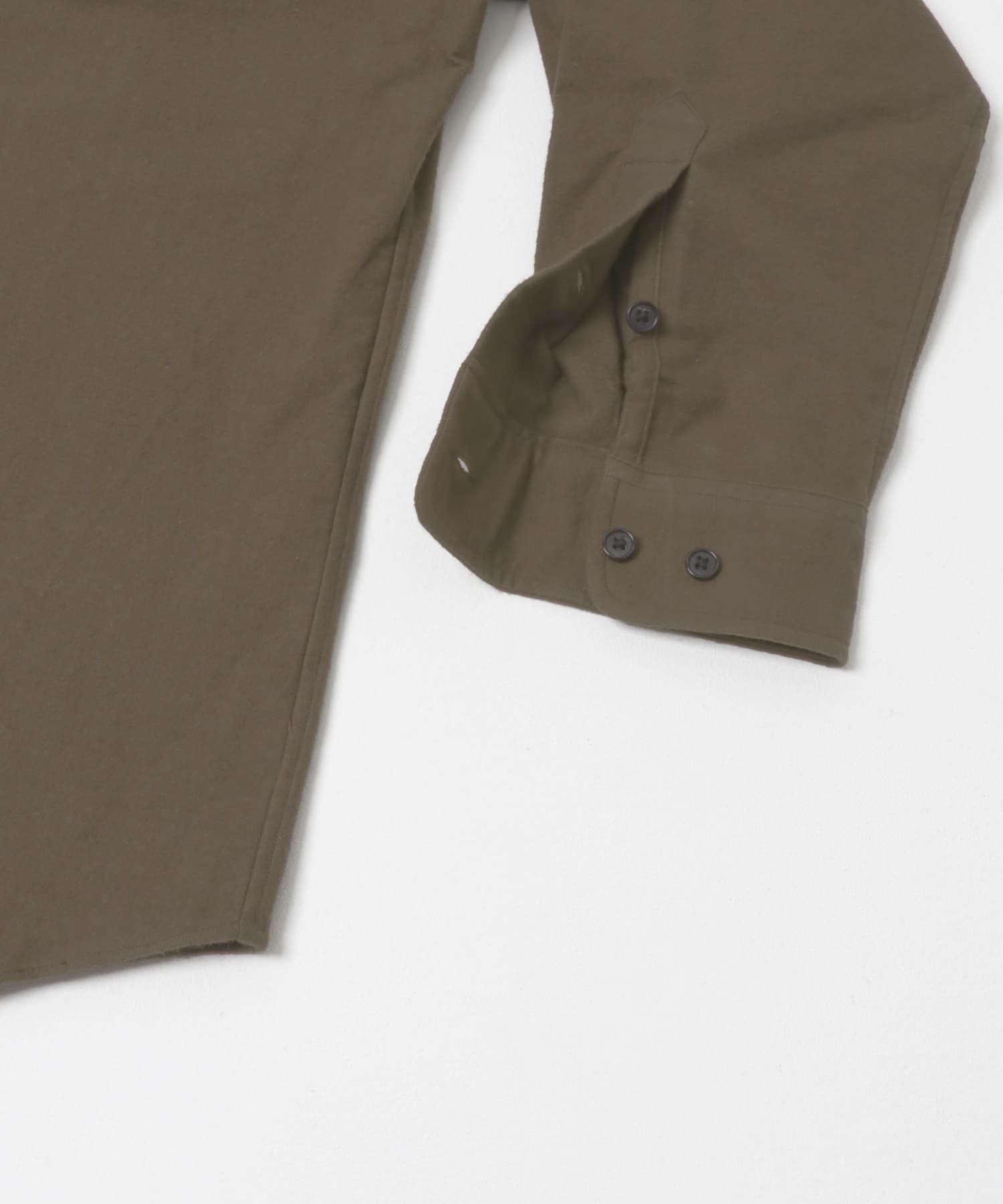 THE DAY　VINTAGE BRUSHED FLANNEL SHIRT BROWN 2