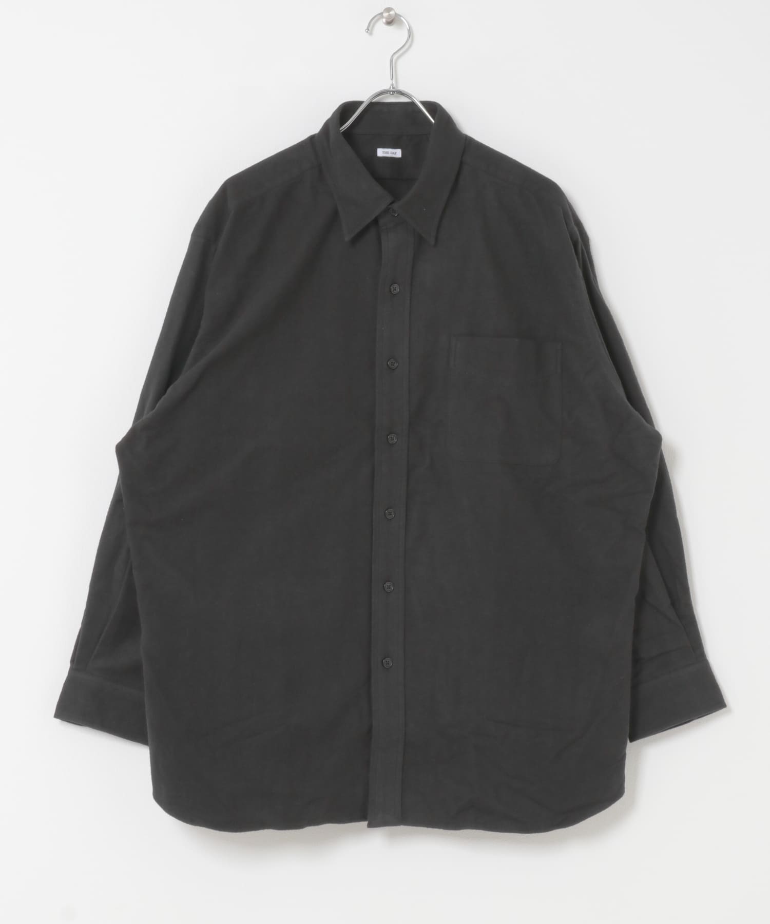 THE DAY　VINTAGE BRUSHED FLANNEL SHIRT BLACK 2
