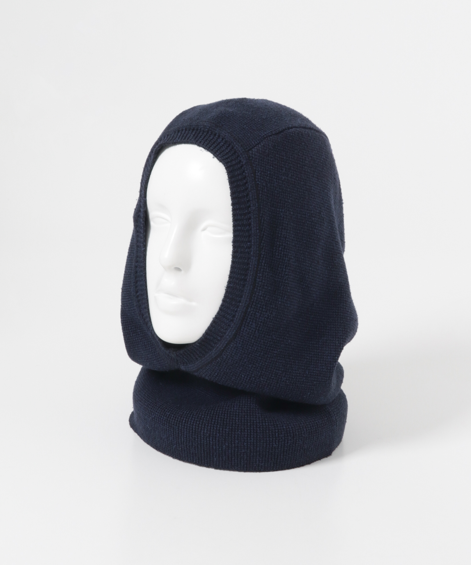 SANMONT　シルクニットバラクラバ Navy Free