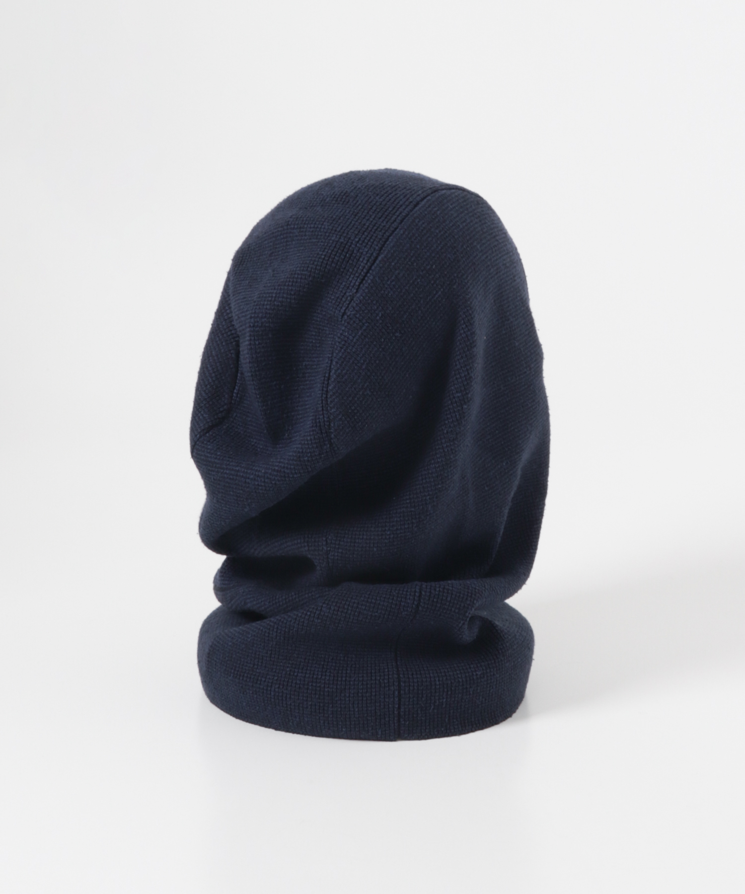 SANMONT　シルクニットバラクラバ Navy Free