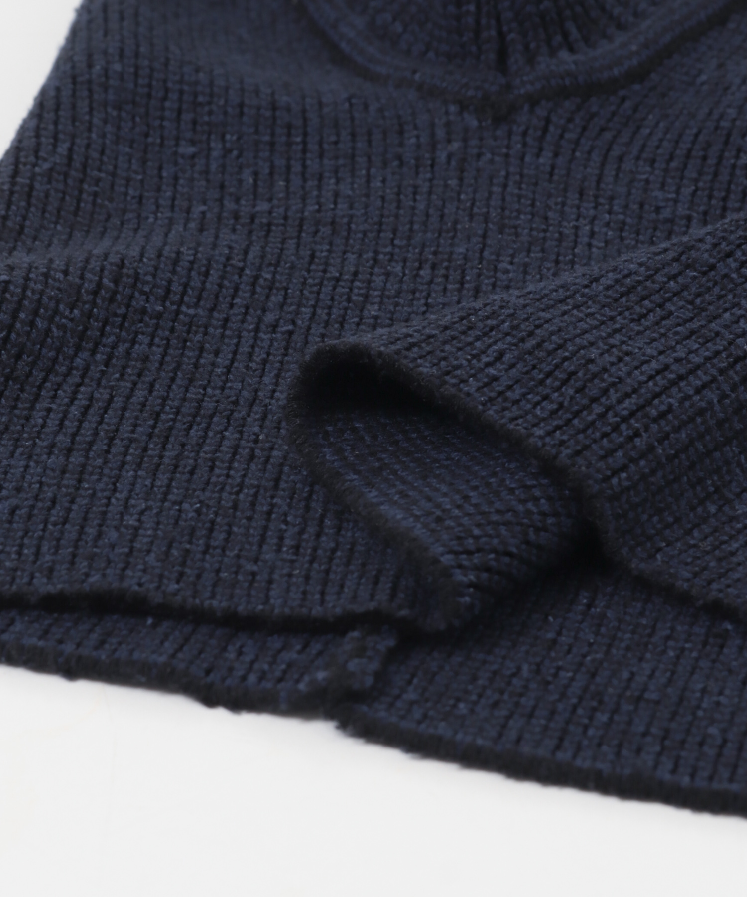 SANMONT　シルクニットバラクラバ Navy Free