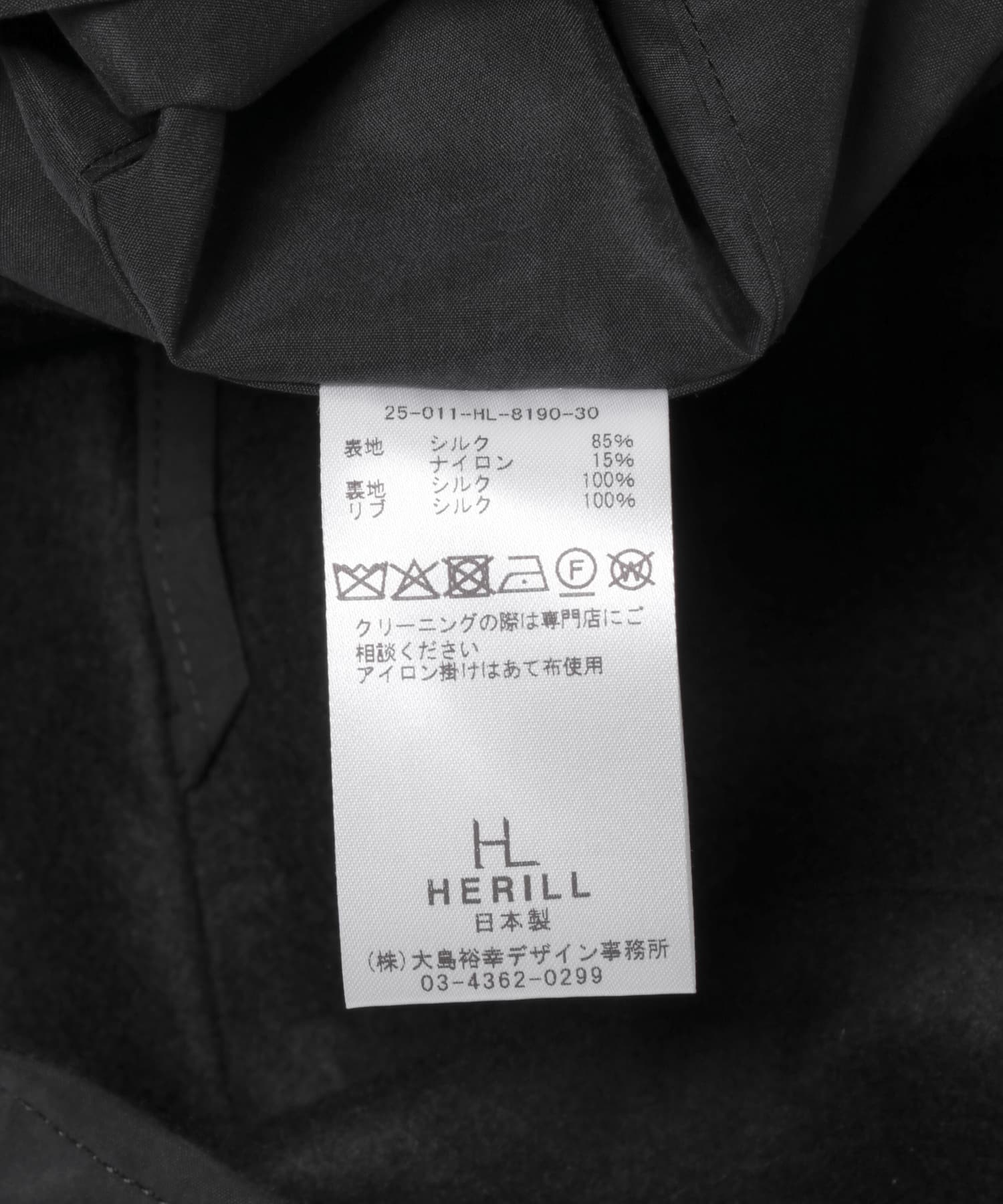 HERILL　Silknylontaffeta jacket Black 3