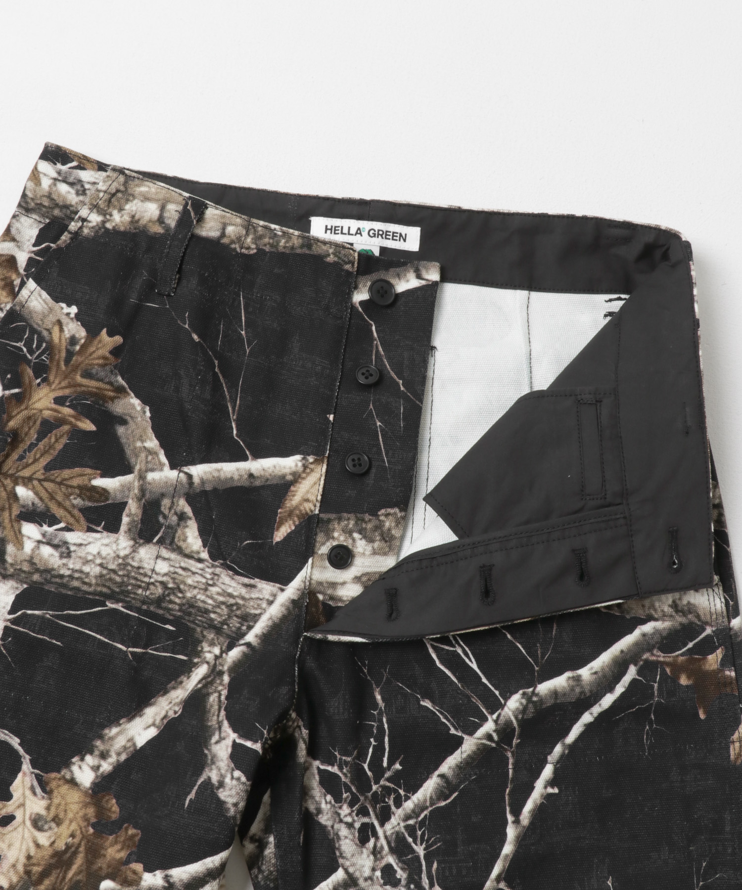 HELLA GREEN　Cheese Camo Pants BLACK L