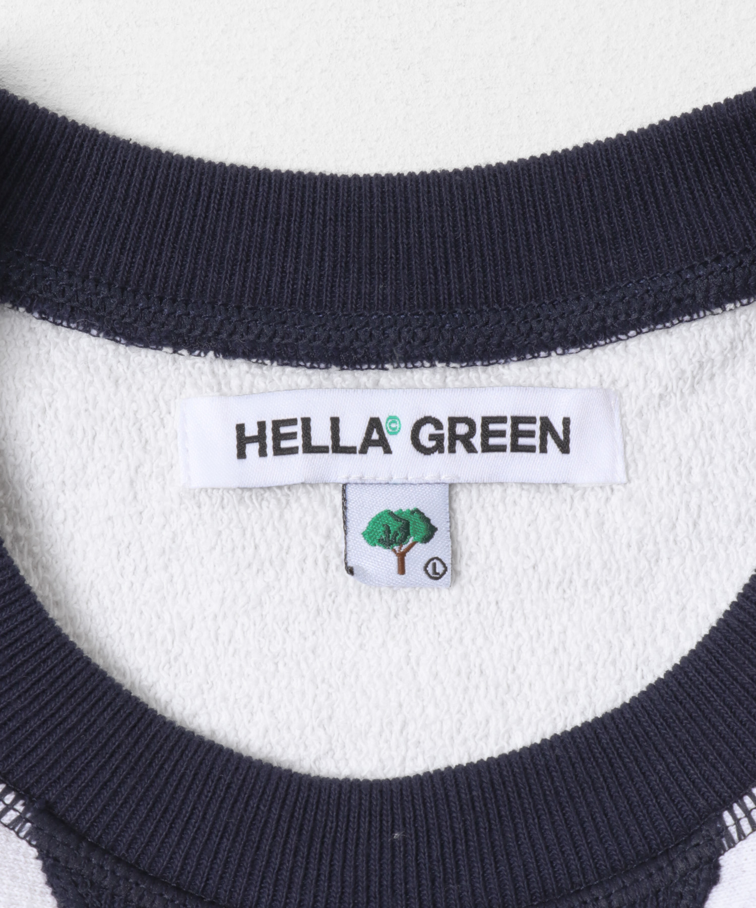 HELLA GREEN　Flat seamer Sweat GRAY L