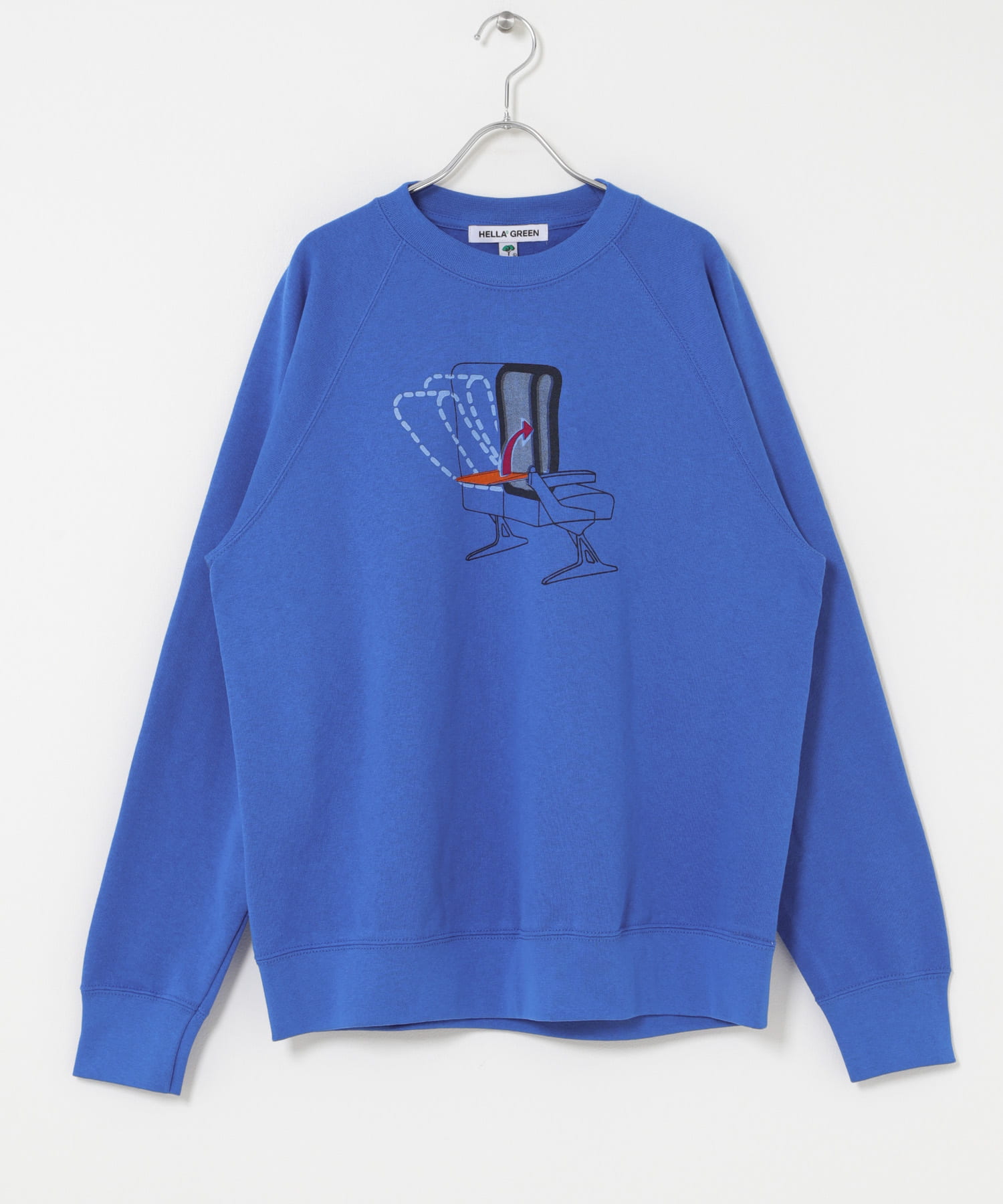 HELLA GREEN　Relax Raglan Sweat