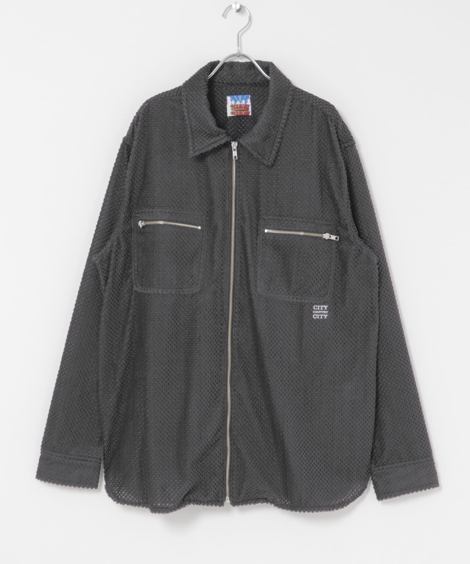 CITY COUNTRY CITY　OCTA ZIPUP SHIRTS JKT C/GRAY L