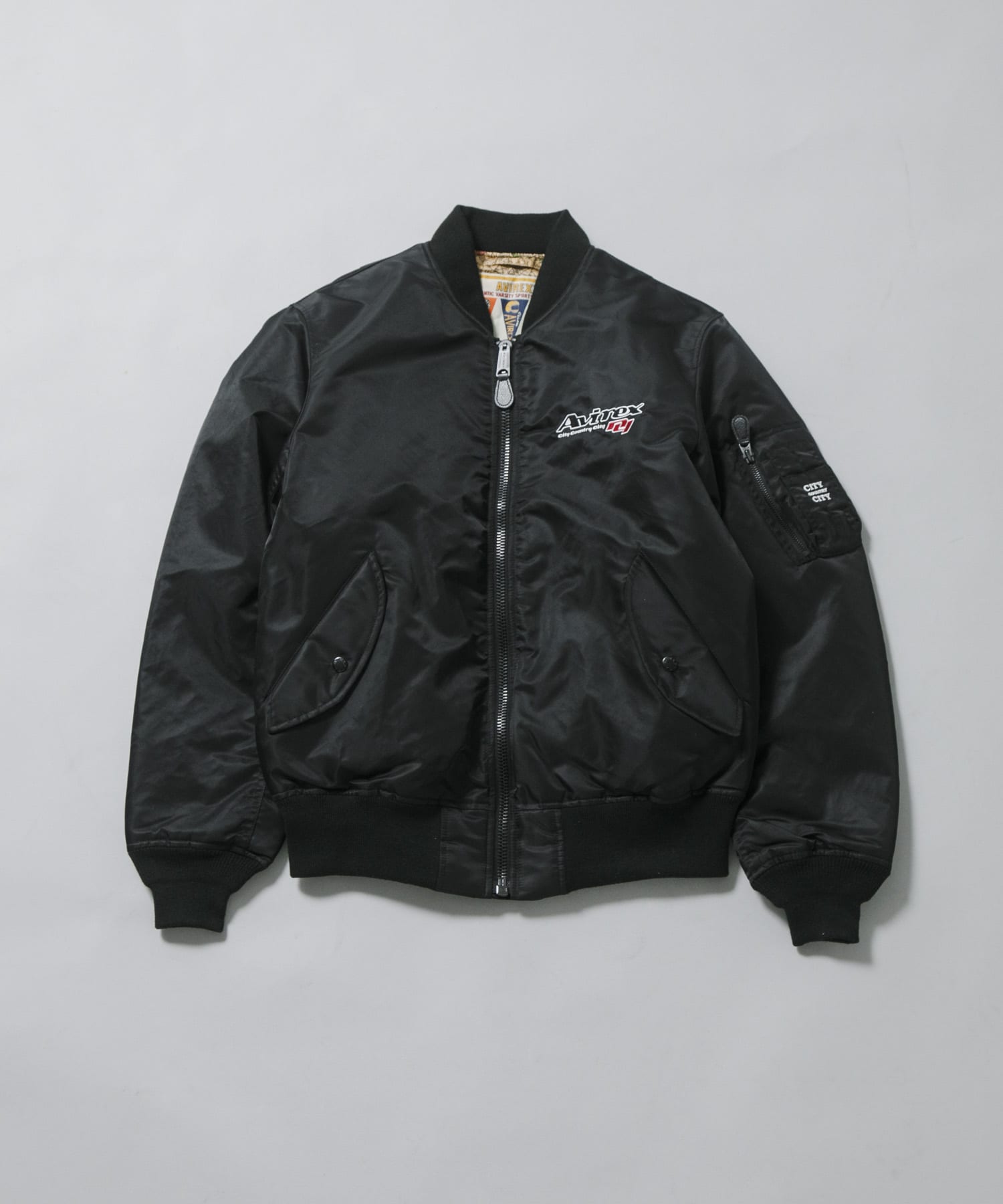 CITY COUNTRY CITY　CCC×AVIREX EMB LOGO MA-1