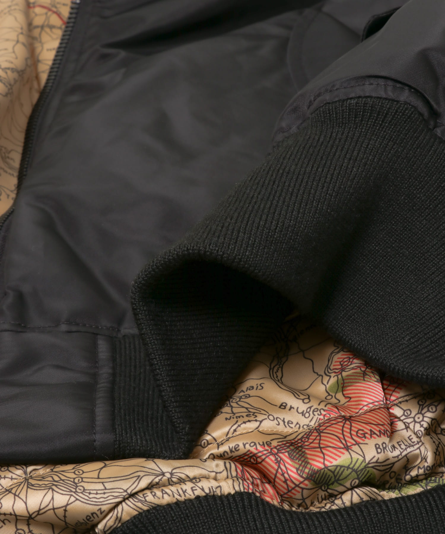 CITY COUNTRY CITY　CCC×AVIREX EMB LOGO MA-1 BLACK L