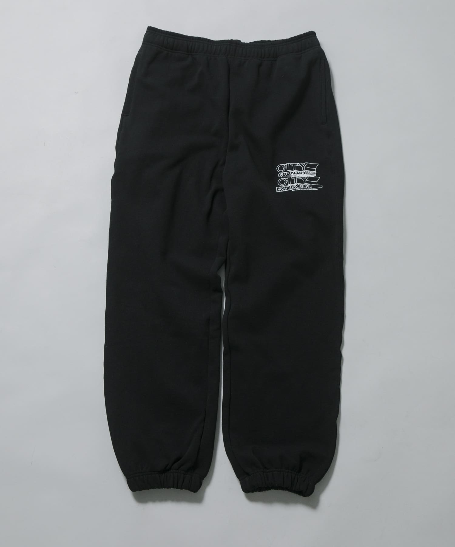 CITY COUNTRY CITY　CCC×AVIREX SWEATPANTS BLACK L