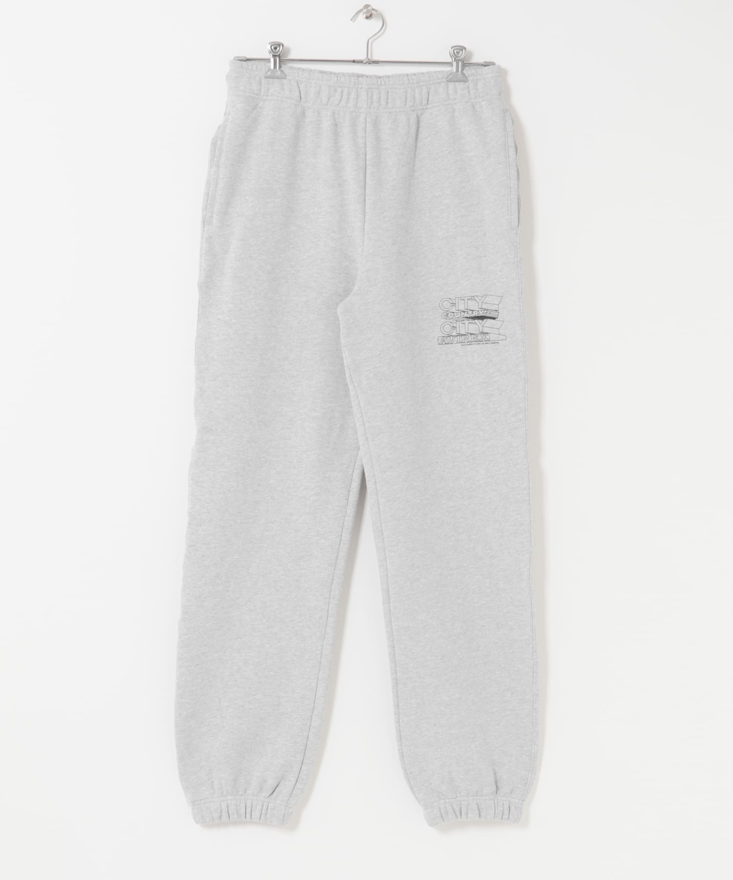 CITY COUNTRY CITY　CCC×AVIREX SWEATPANTS GRAY L