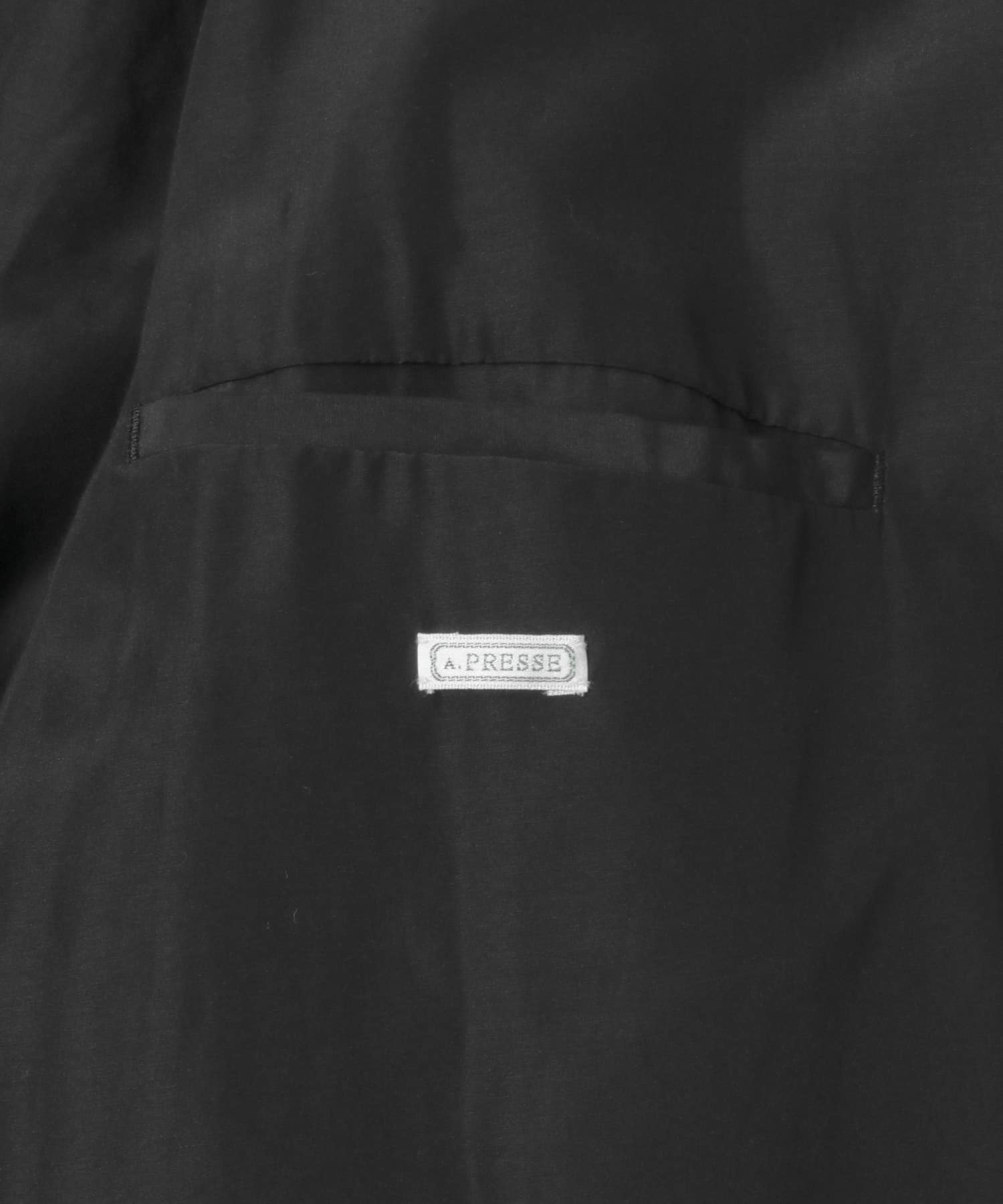 A PRESSE　Silk Cashmere Tweed Harrington Jacket CHARCOAL 2