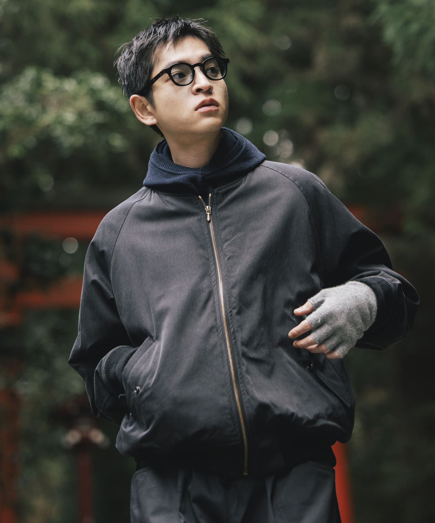 A PRESSE　Silk Padding Jacket