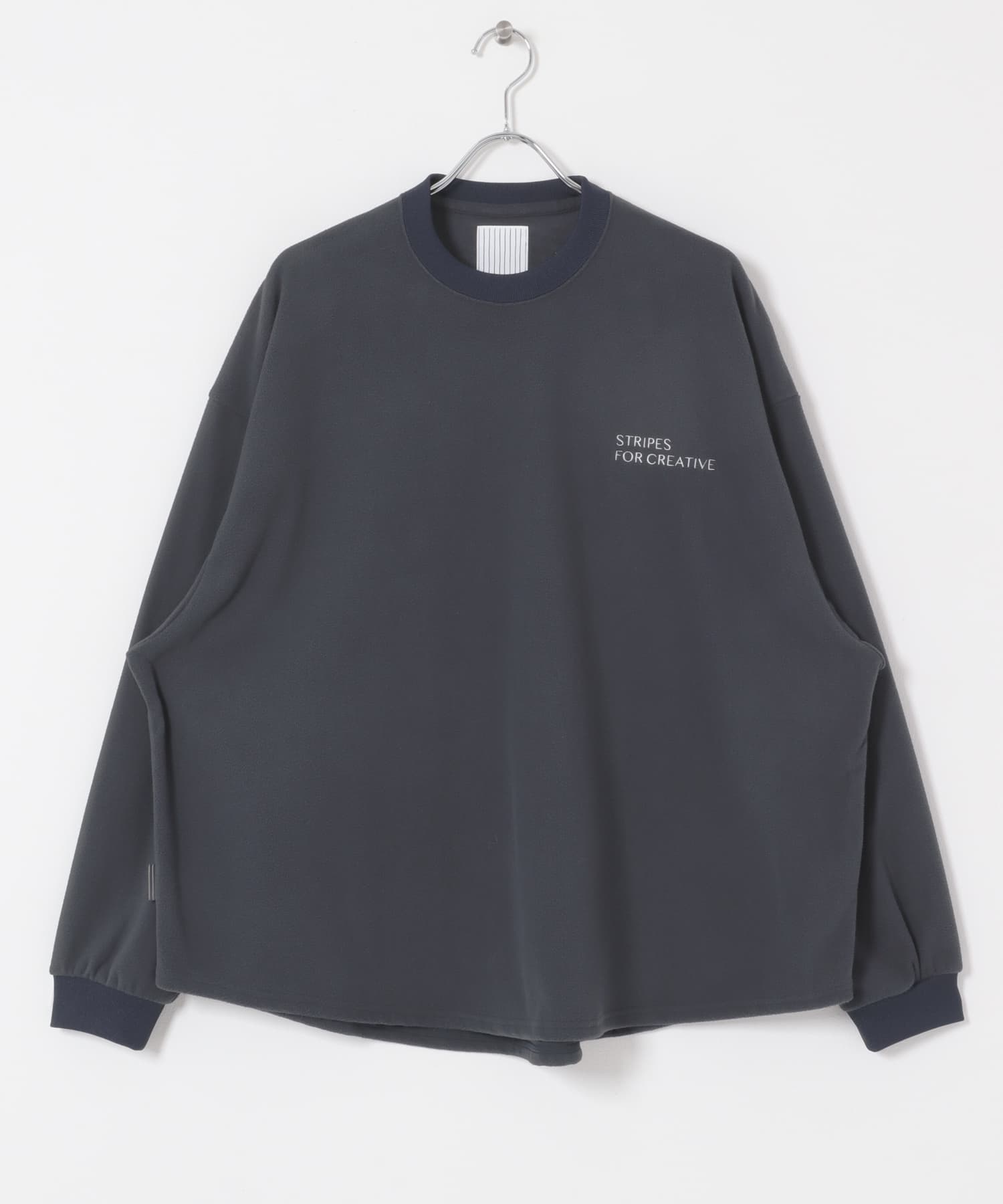 SFC　FLEECE SUPER BIG LS ROUND TEE Navy M