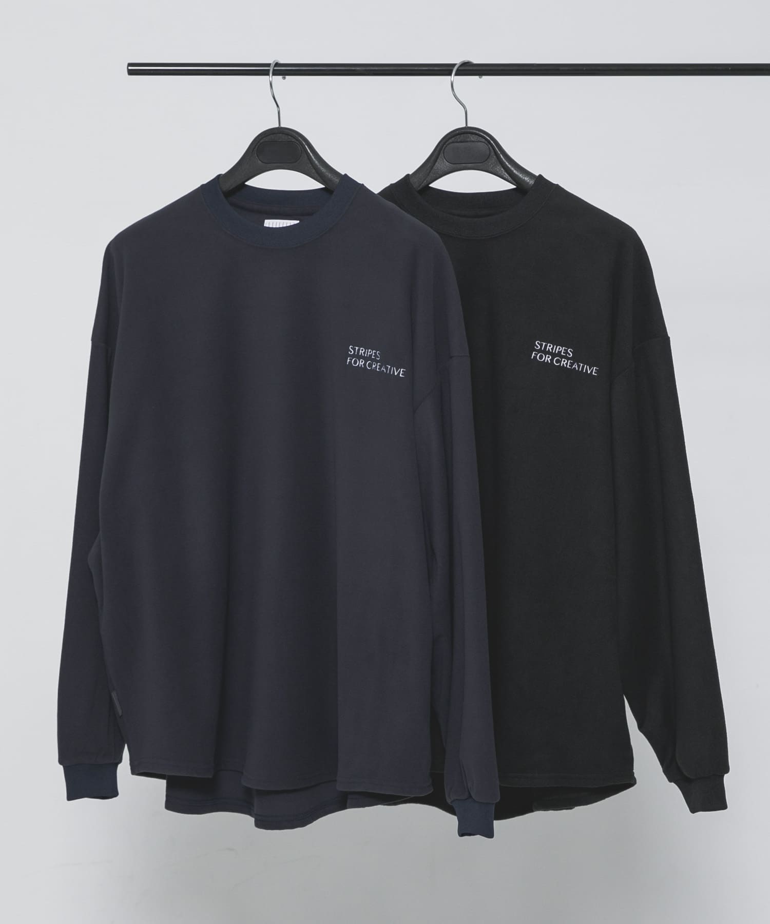 SFC　FLEECE SUPER BIG LS ROUND TEE Navy M