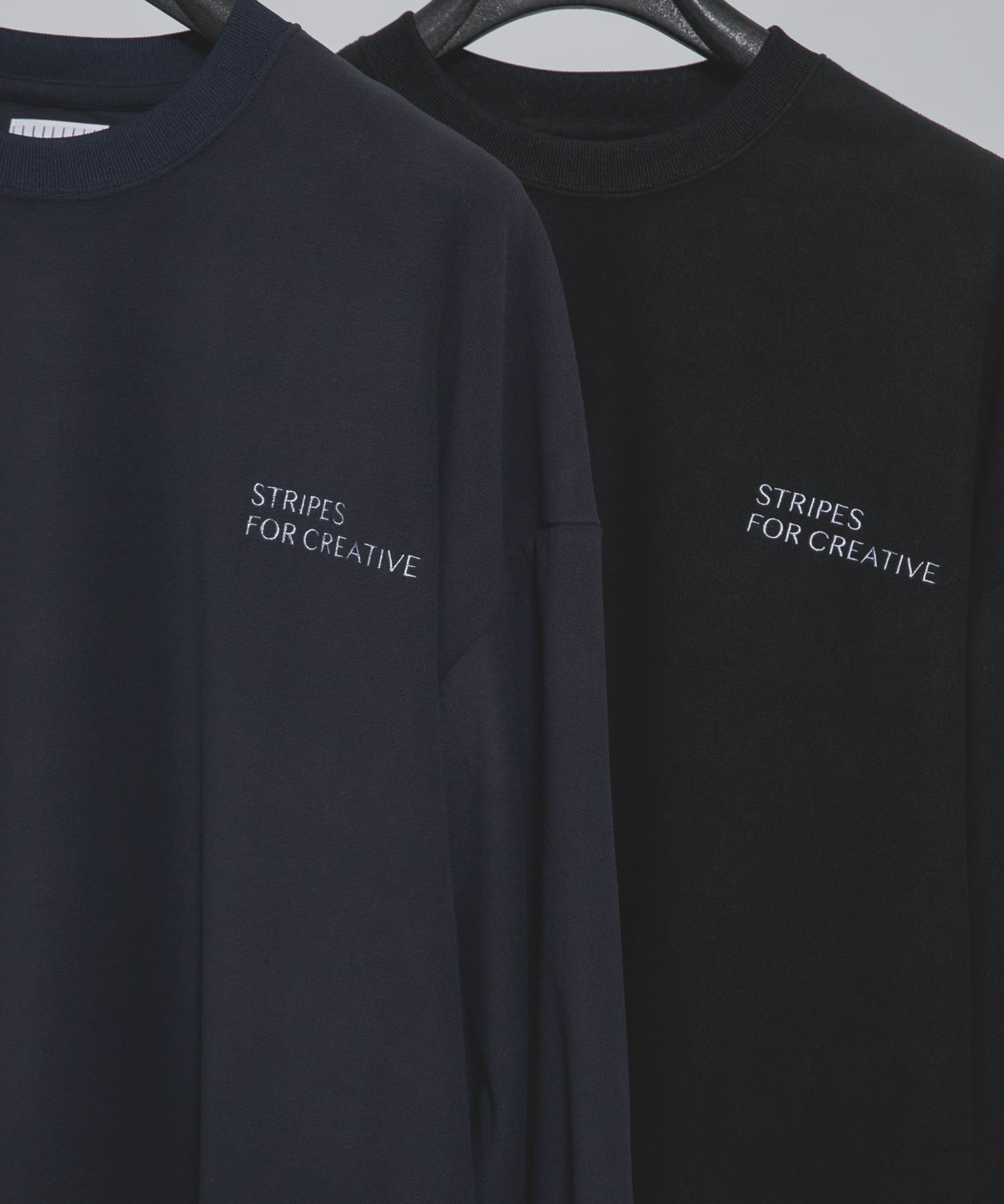SFC　FLEECE SUPER BIG LS ROUND TEE Navy M