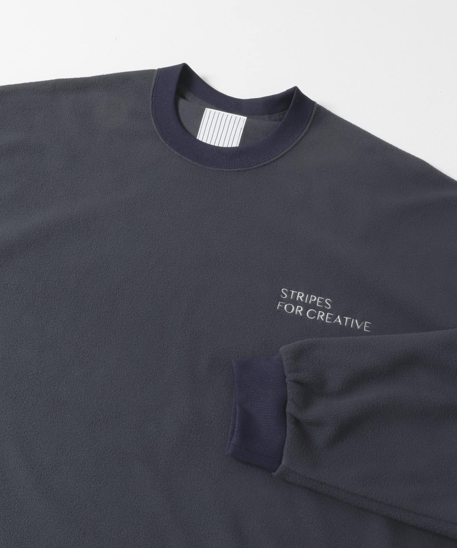 SFC　FLEECE SUPER BIG LS ROUND TEE Navy M