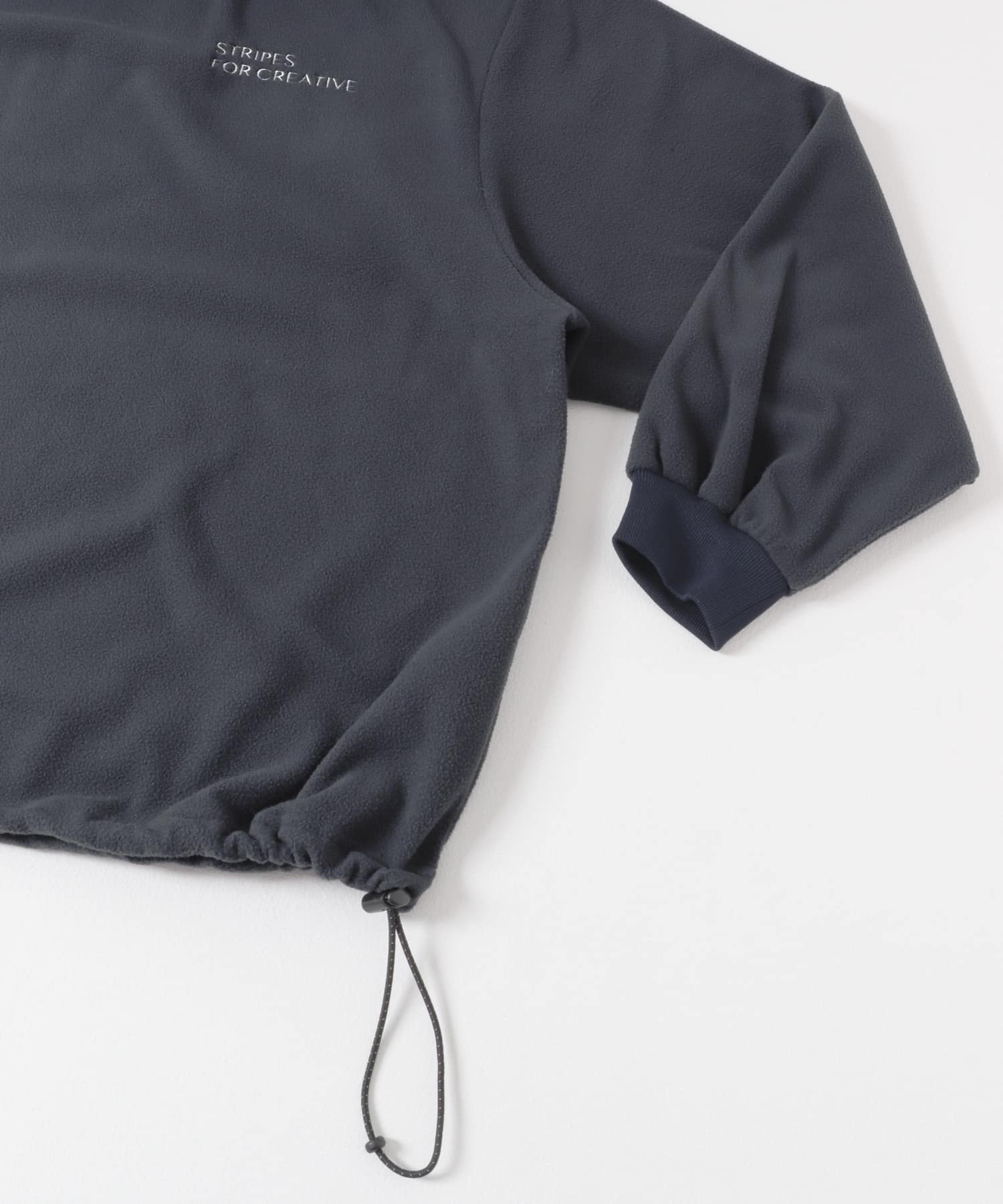 SFC　FLEECE SUPER BIG HOODY LS TEE W/DRAWSTRINGS Navy M