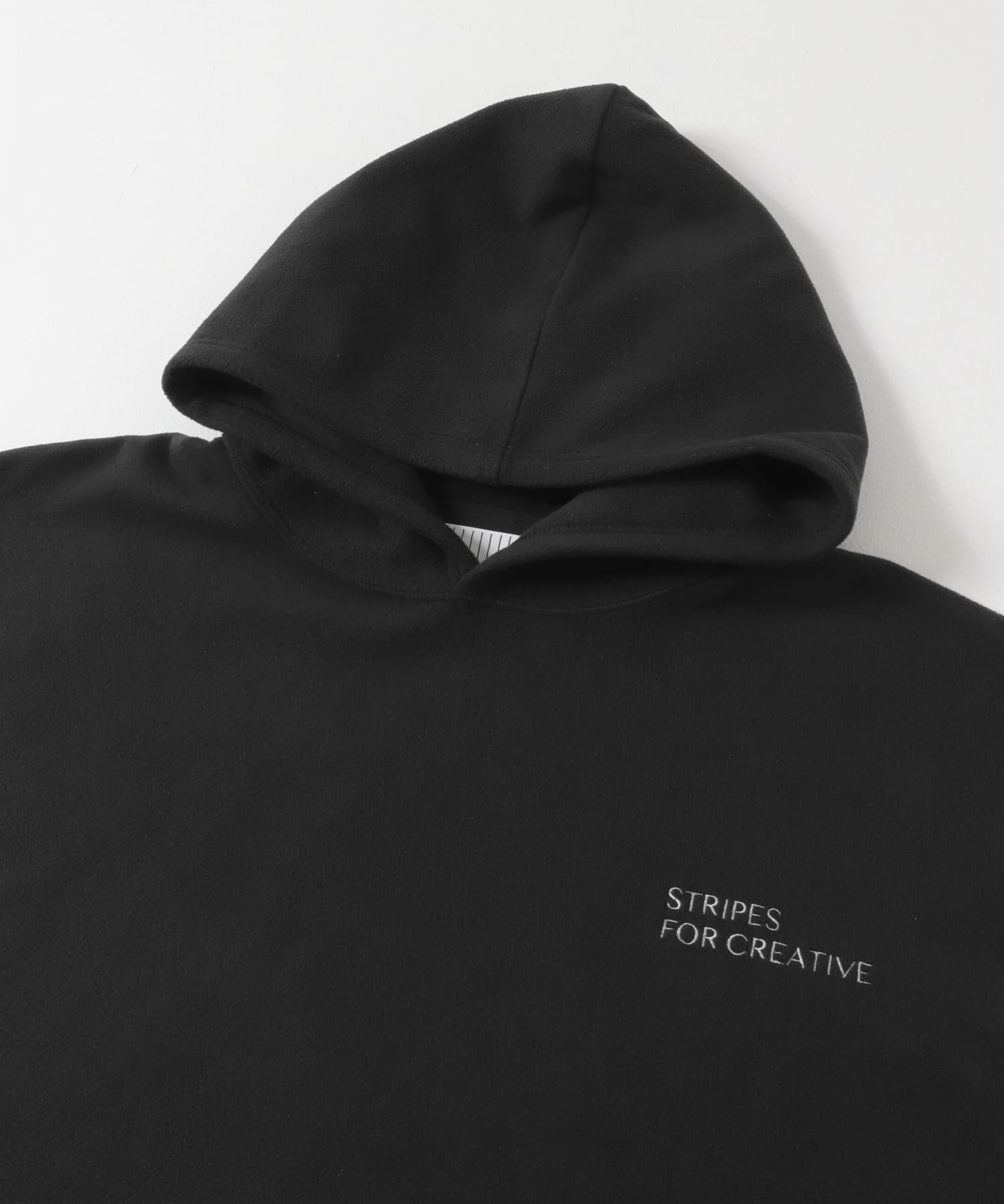 SFC　FLEECE SUPER BIG HOODY LS TEE W/DRAWSTRINGS Black M