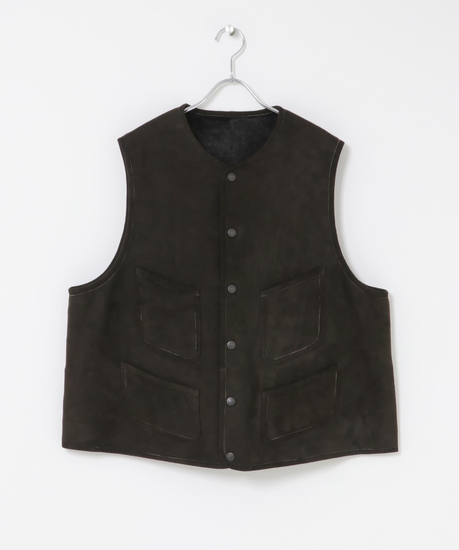 Unlikely Shearling Work Vest(L D/BROWN): トップス｜URBAN RESEARCH