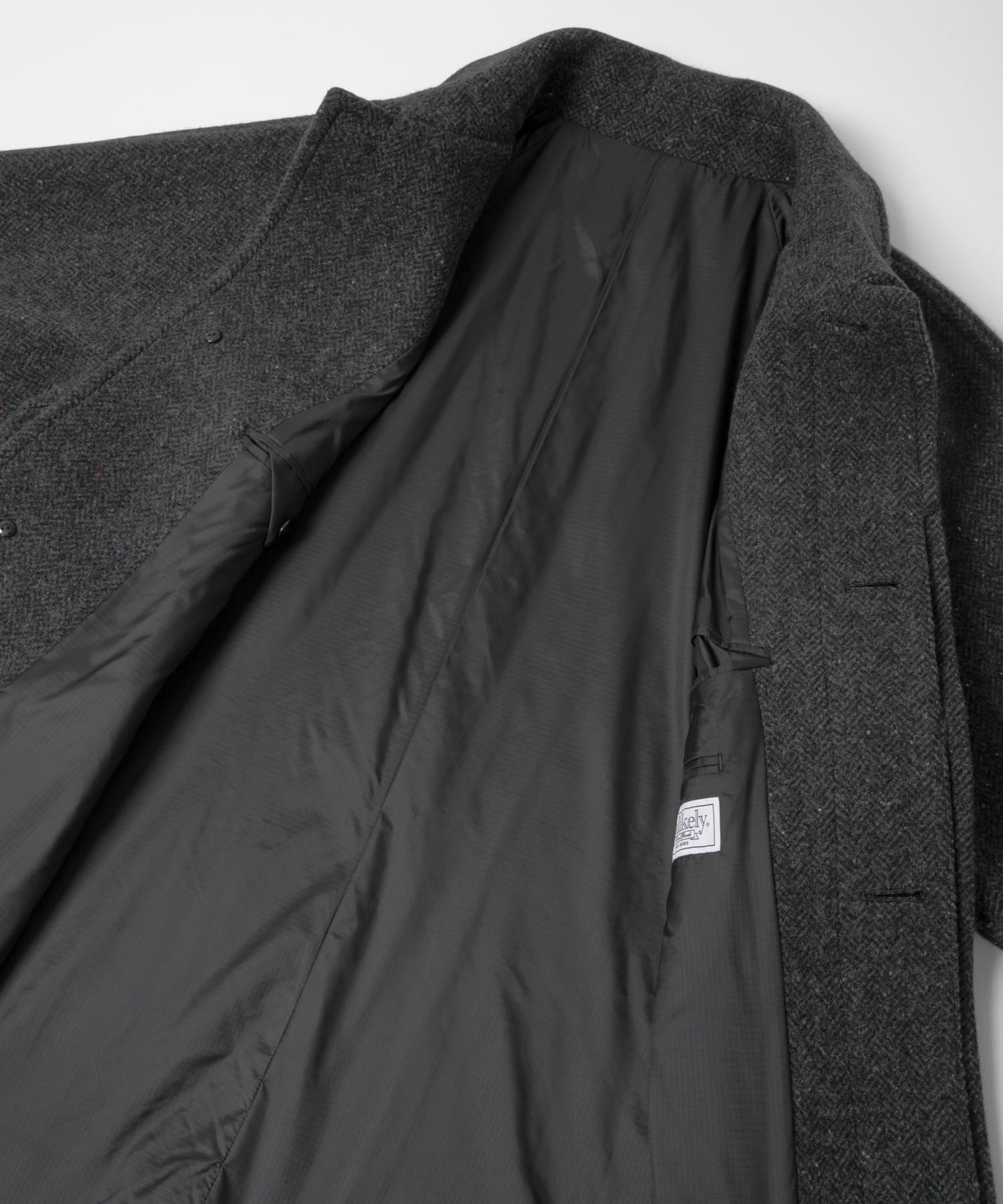 Unlikely　Balmacaan Coat Nep Tweed C/GRAY M